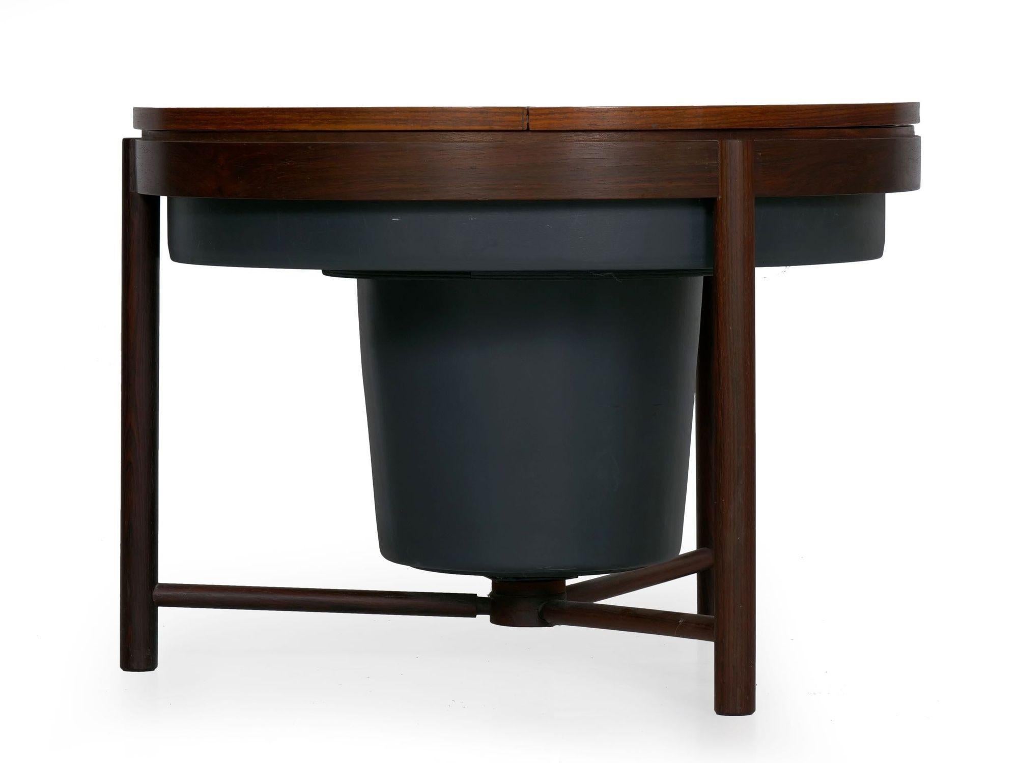 Norwegian Mid-Century Modern Rosewood Cocktail Bar Accent Table, Relling & Rastad, Norway For Sale