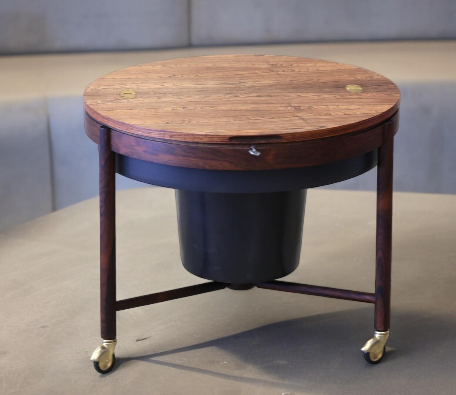 Mid-Century Modern Rosewood Cocktail Bar Accent Table, Relling & Rastad, Norway For Sale 2