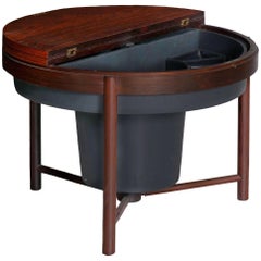 Mid-Century Modern Rosewood Cocktail Bar Accent Table, Relling & Rastad, Norway