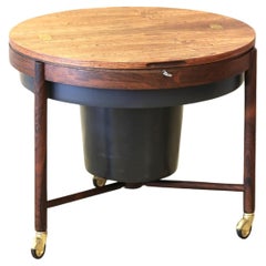 Mid-Century Modern Rosewood Cocktail Bar Accent Table, Relling & Rastad, Norway