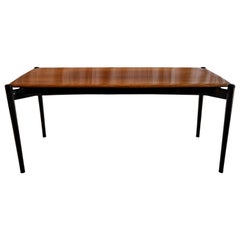 Mid-Century Modern Rosewood Coffee Table Attributed to Architect Ico Parisi 1950