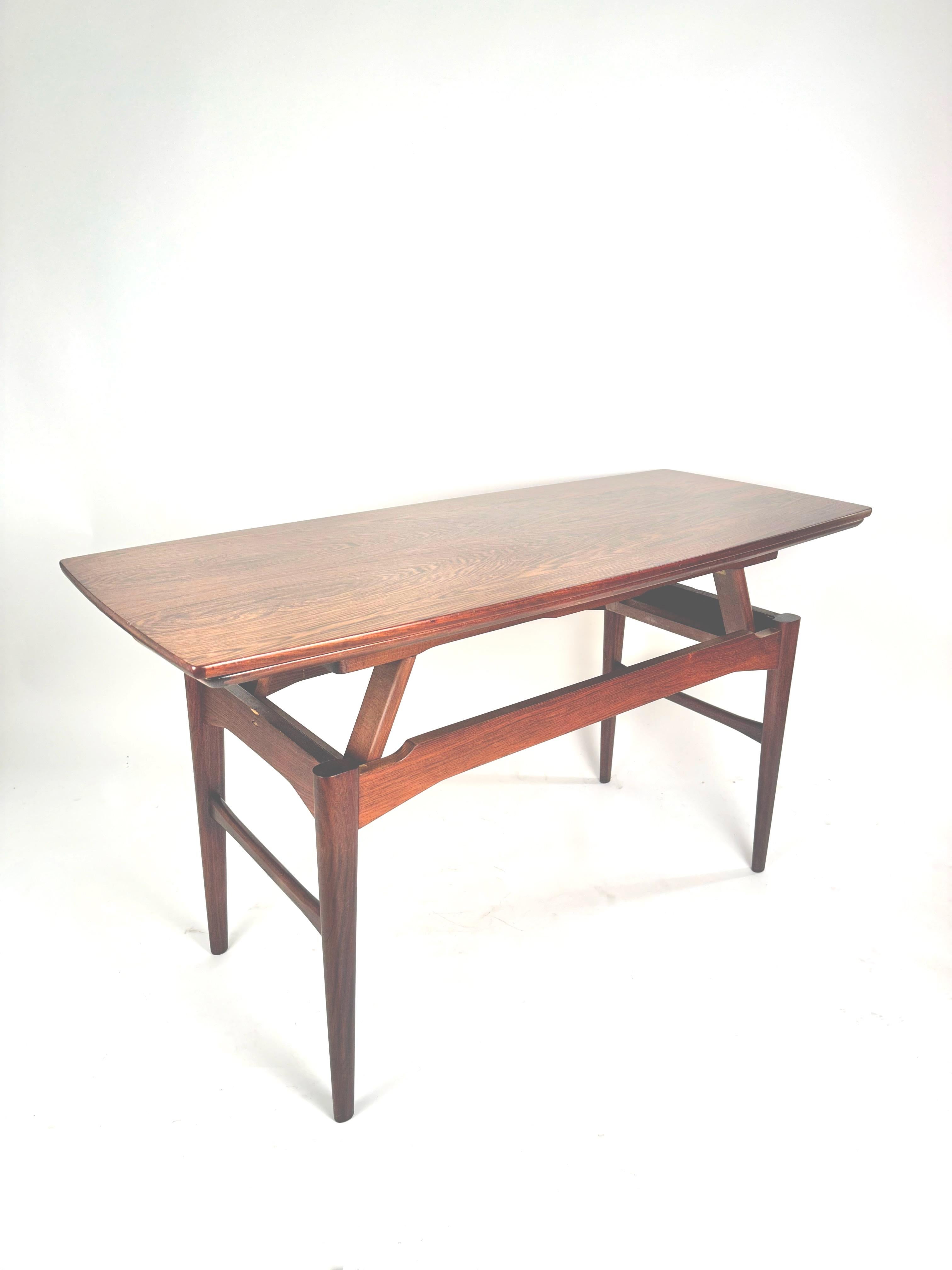 Mid-Century Modern Rosewood Console/Coffee Table, Denmark, 1950 11