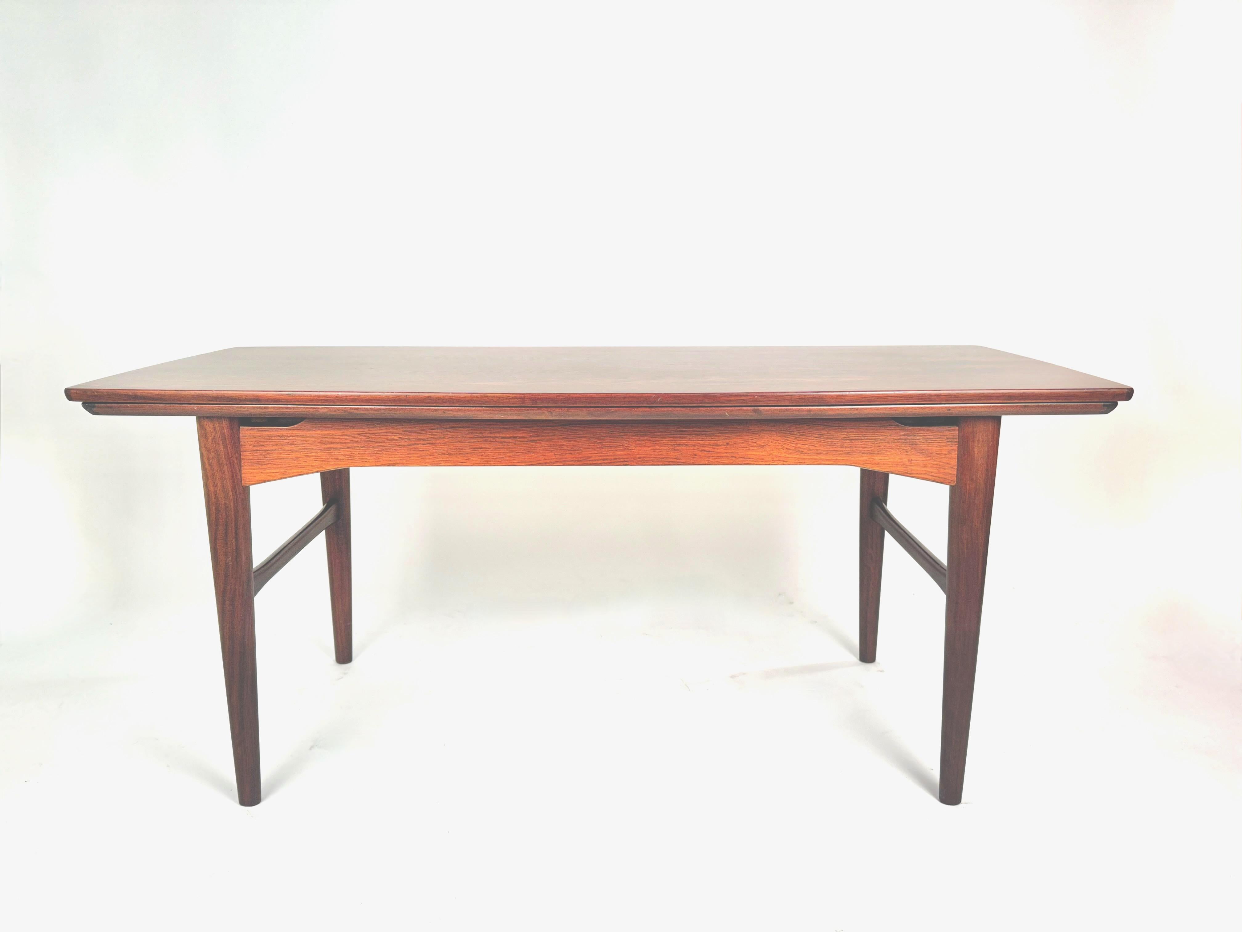 Mid-Century Modern Rosewood Console/Coffee Table, Denmark, 1950 1