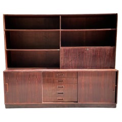 Vintage Mid Century Modern Rosewood Credenza / Bookcase