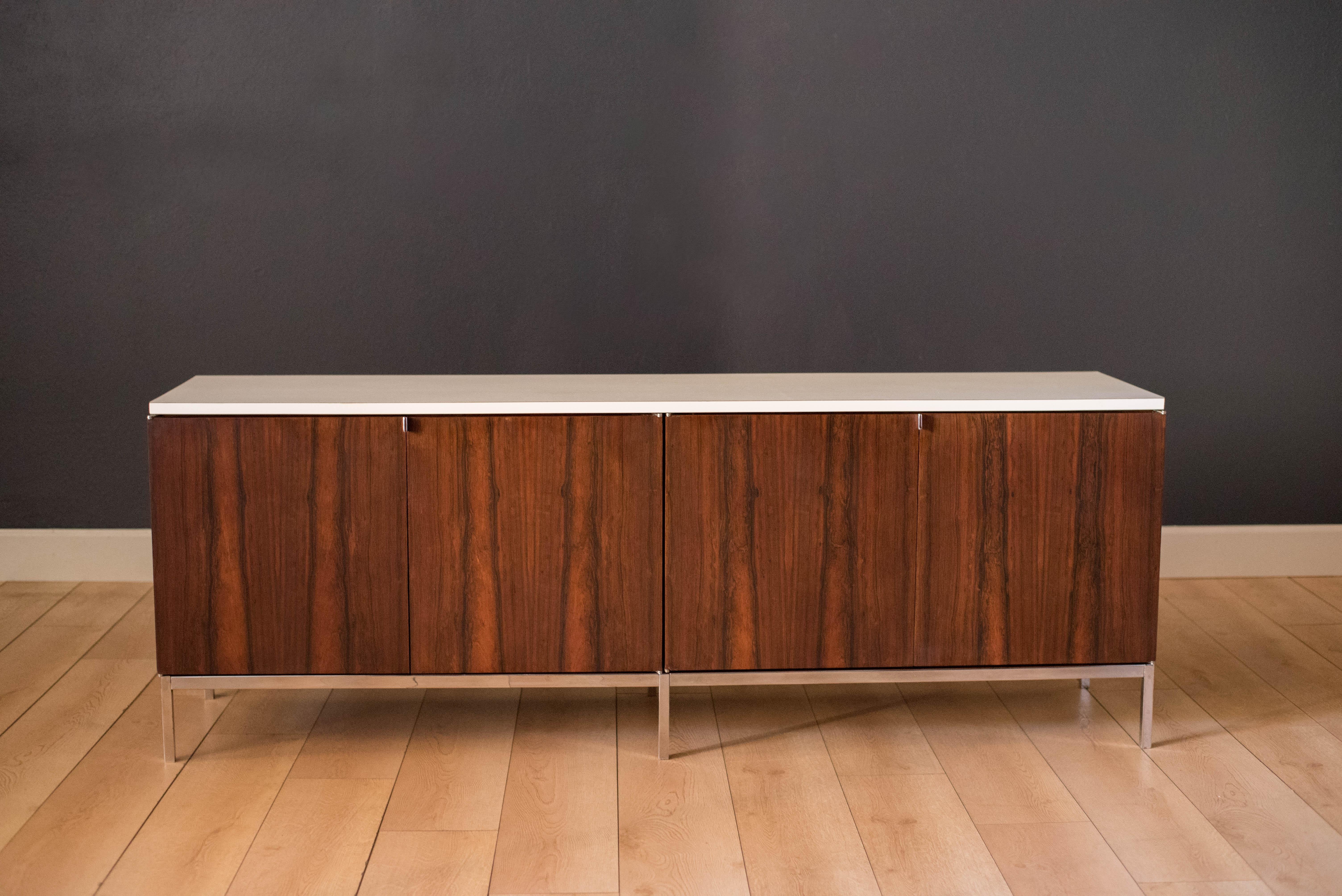 American Mid-Century Modern Rosewood Credenza by Florence Knoll