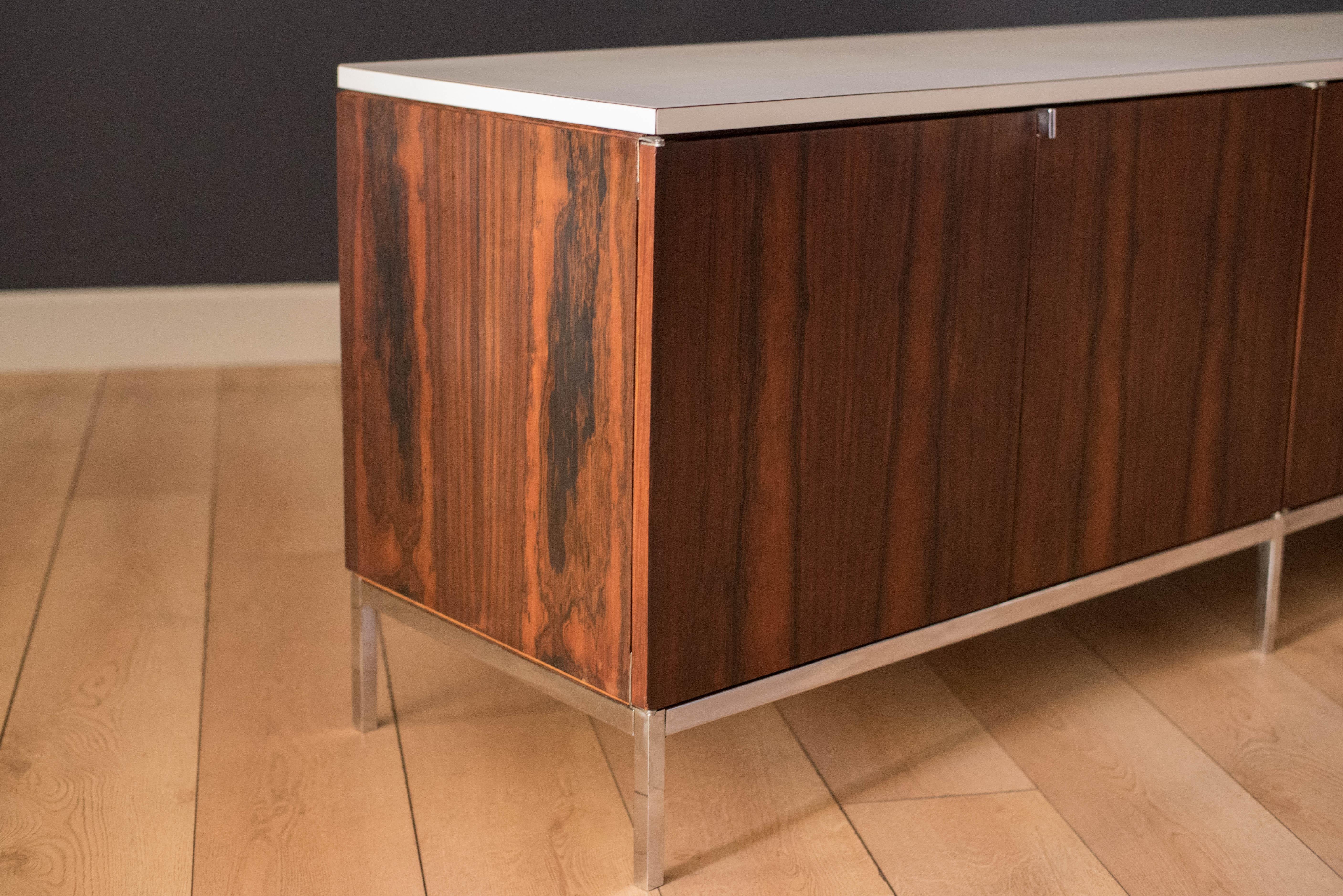 Mid-Century Modern Rosewood Credenza by Florence Knoll 1