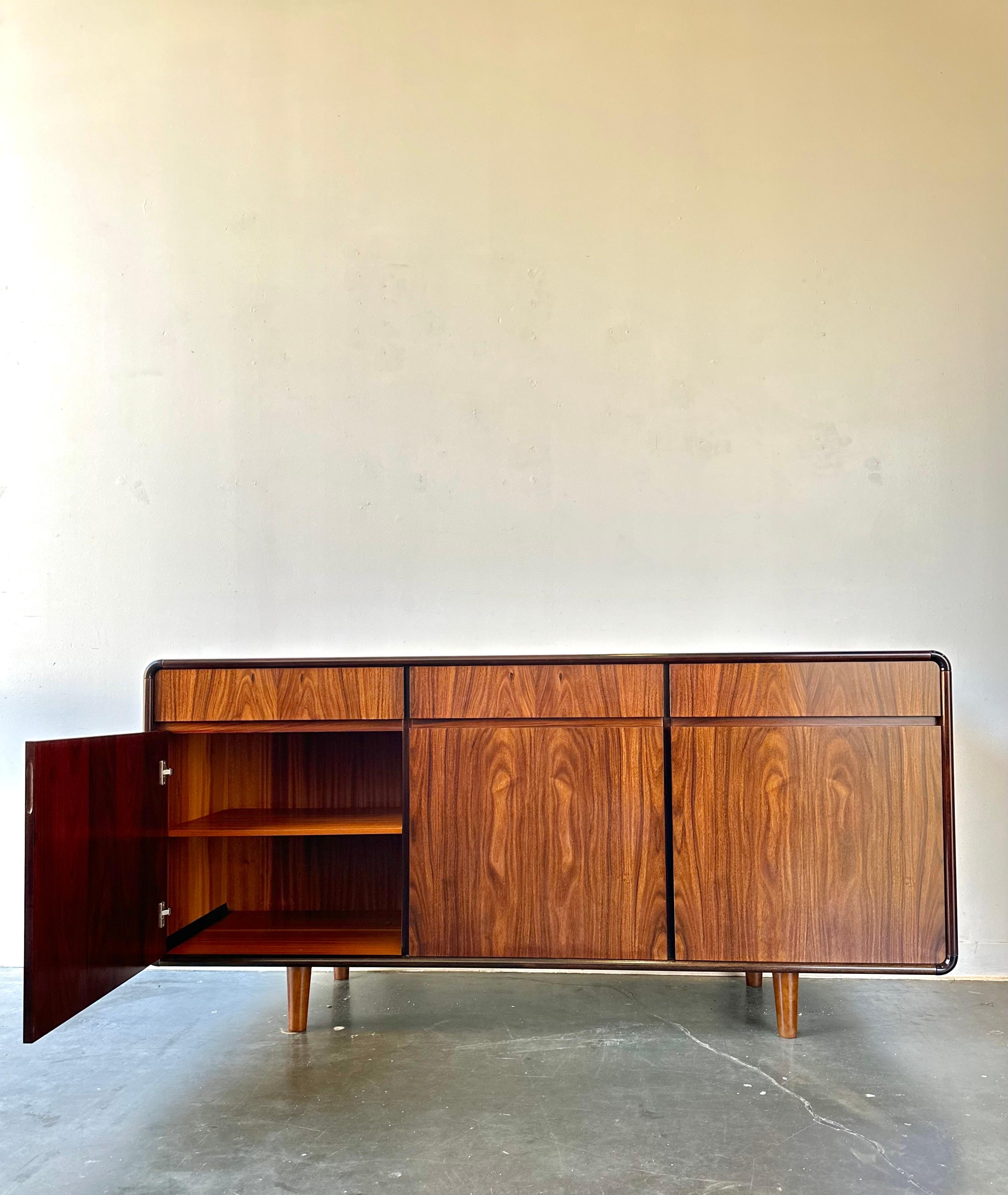 Late 20th Century Mid Century Modern Rosewood Credenza Danish  For Sale