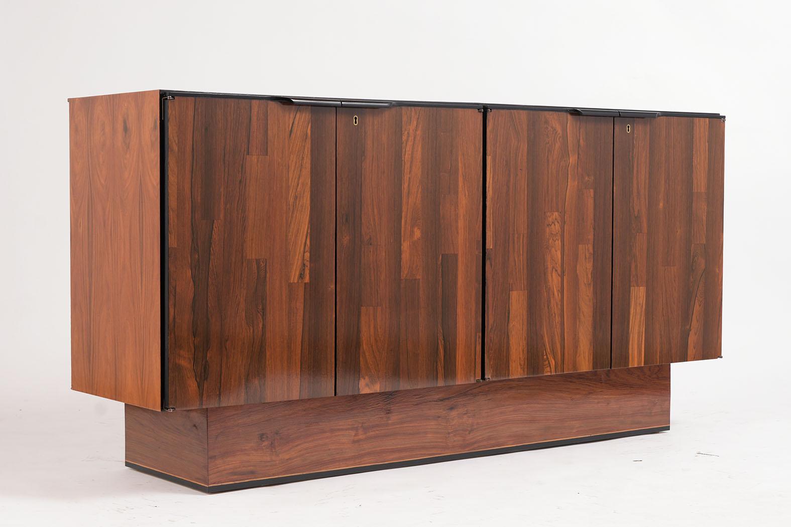 Brazilian Mid-Century Modern Rosewood Credenza