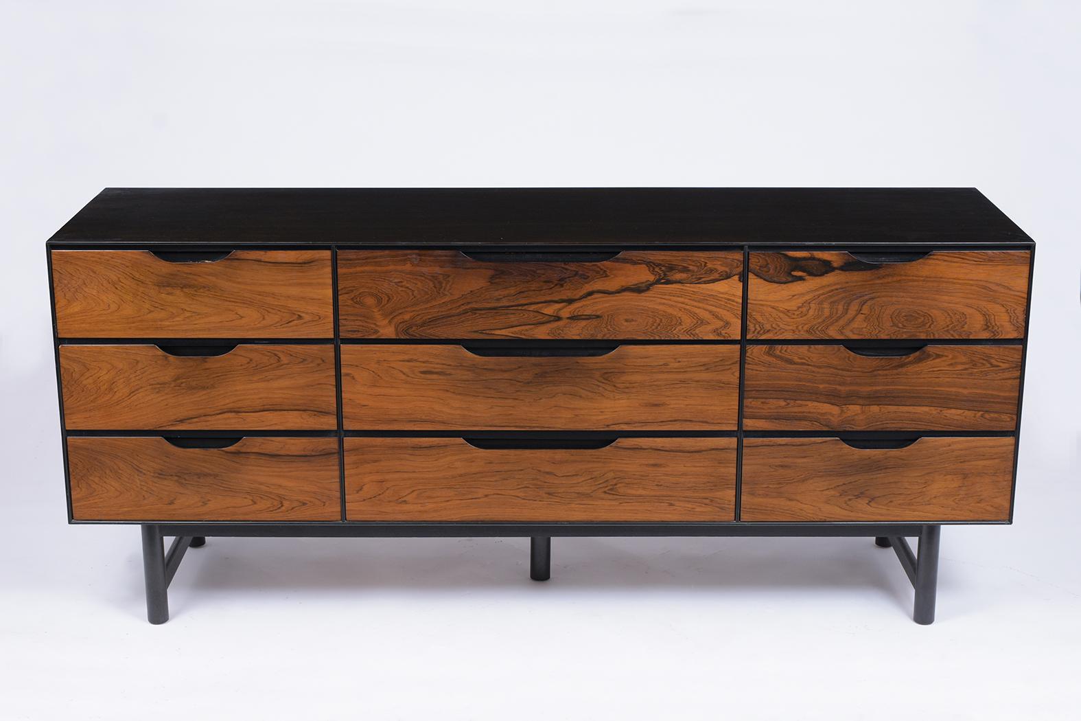 American 1960's Mid-Century Modern Rosewood Credenza