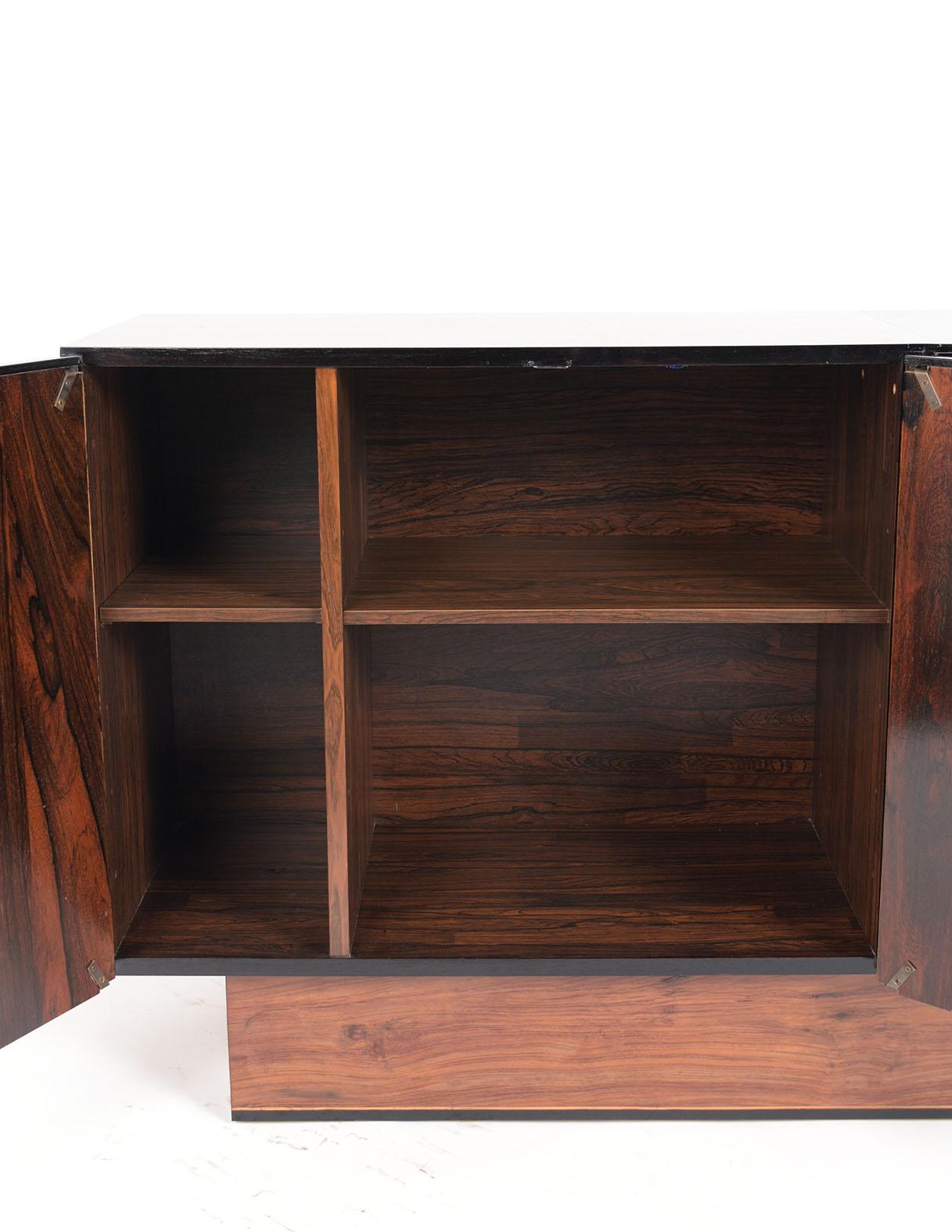 Wood Mid-Century Modern Rosewood Credenza