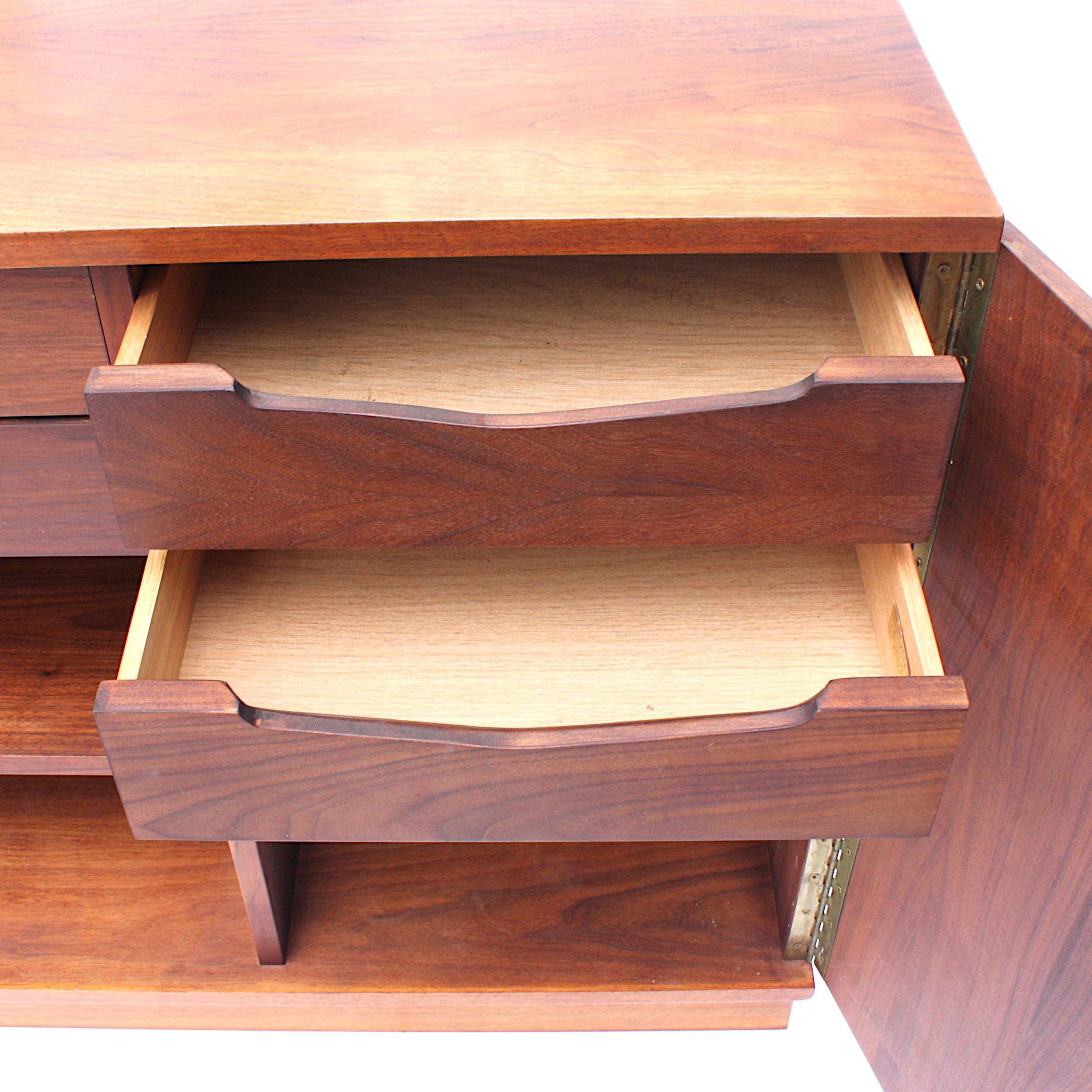 Cast Mid-Century Modern Rosewood Credenza TV Console by Jack Cartwright for Founders