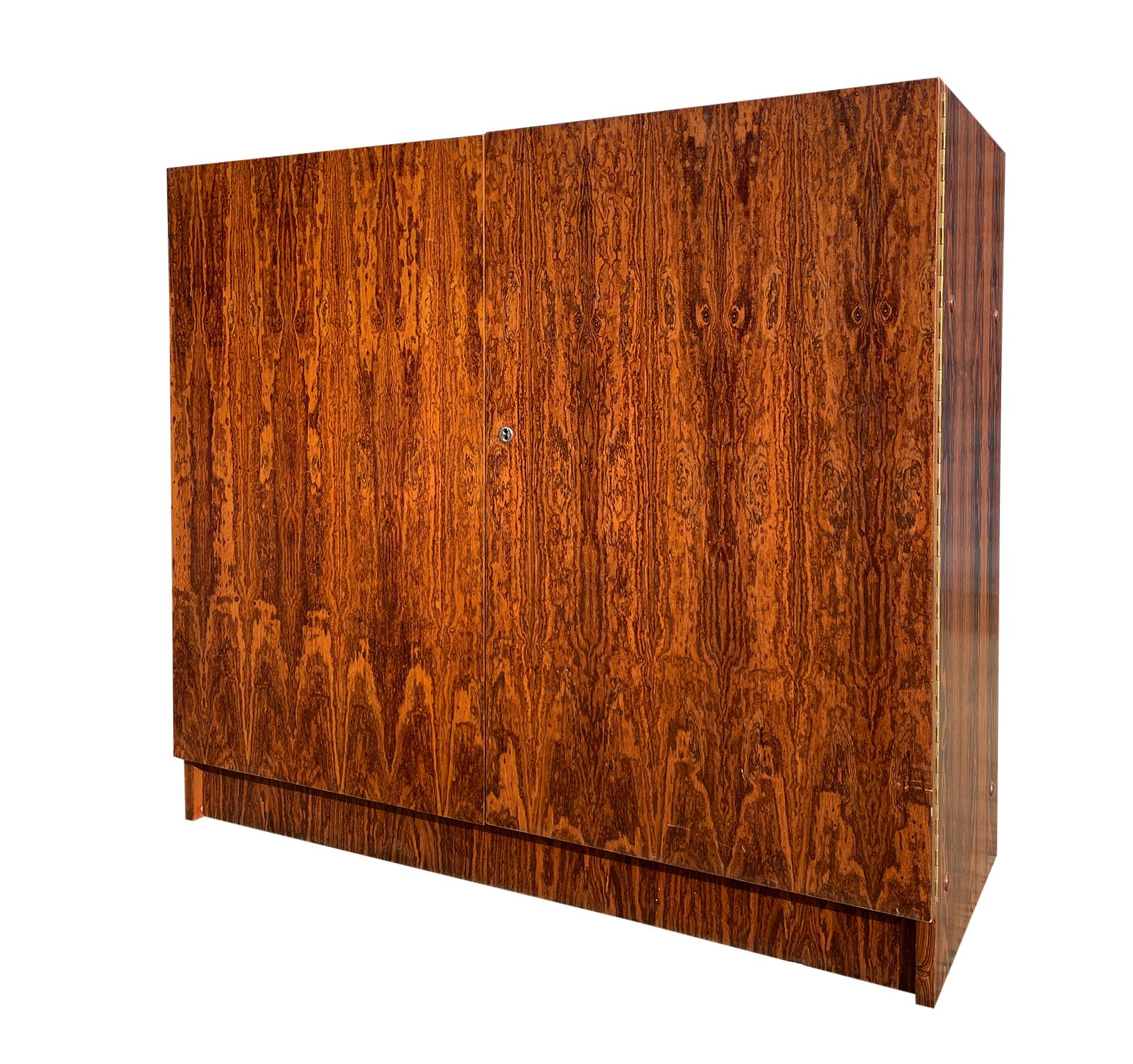 Mid-Century Modern Rosewood Desk Magic Box Made in Brazil with Key 1