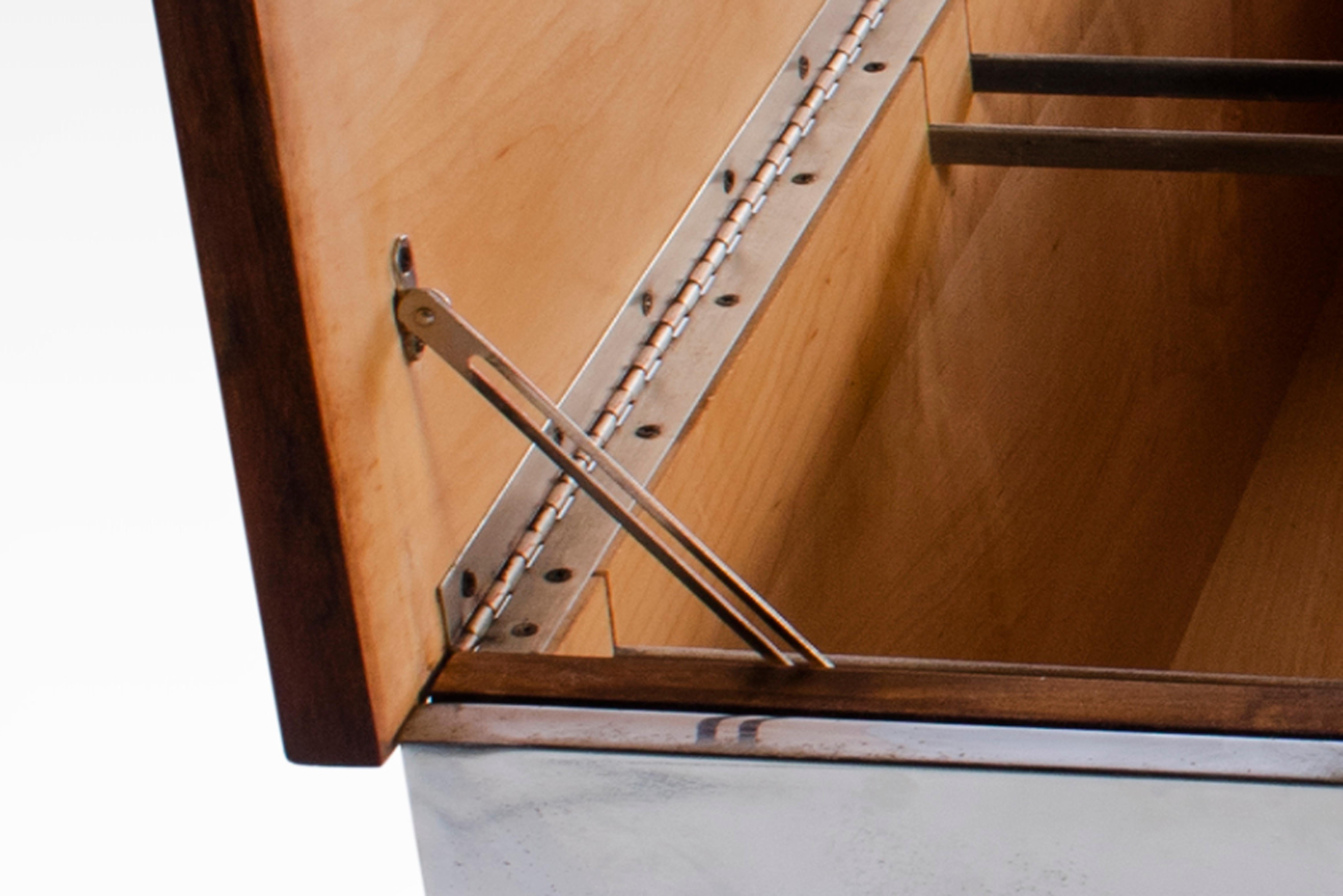Mid-Century Modern Rosewood Desk w/ Chrome Detailing by Lane, c. 1970s 9