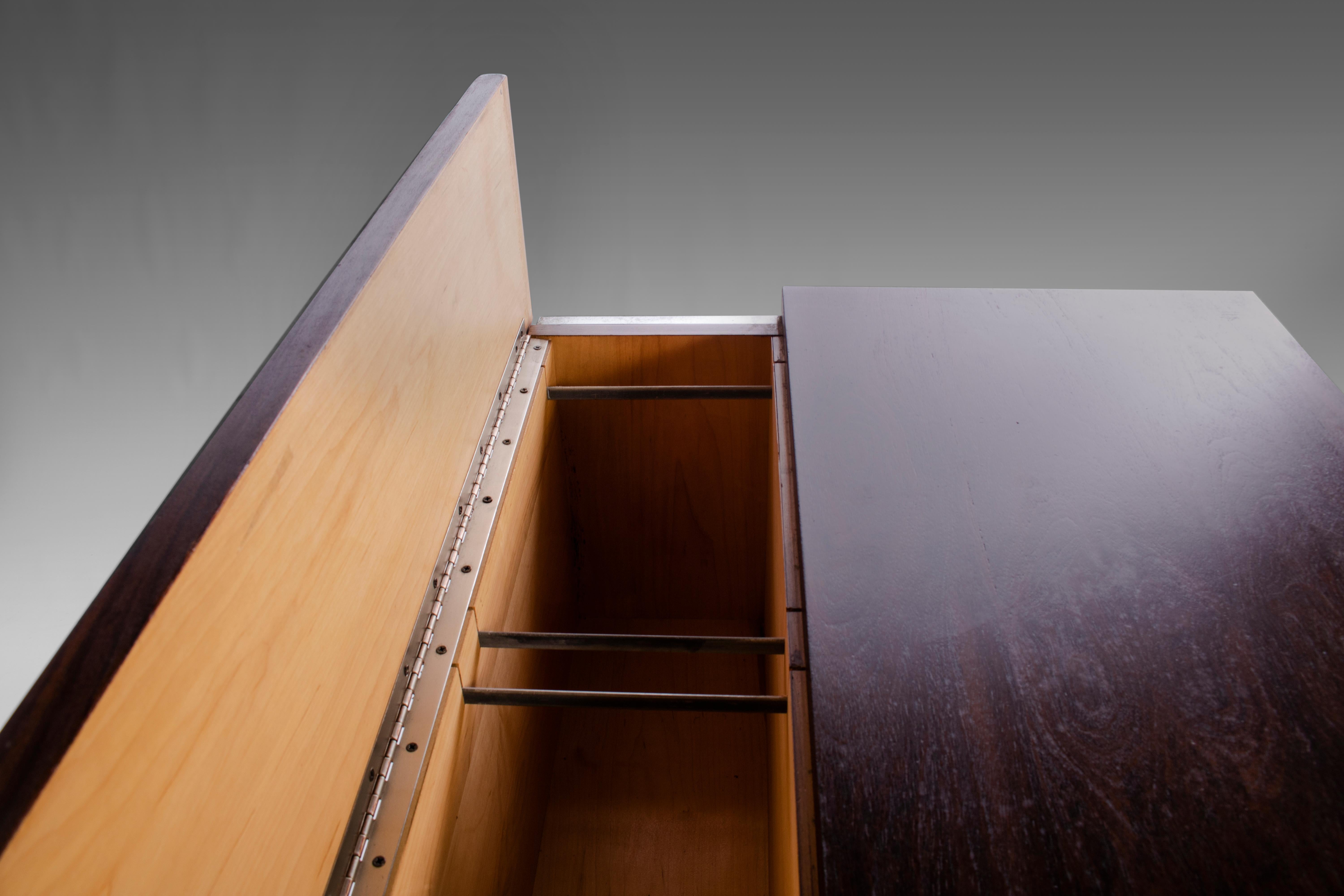 Mid-Century Modern Rosewood Desk w/ Chrome Detailing by Lane, c. 1970s 3