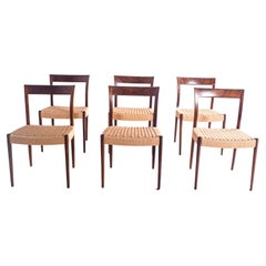 Vintage Mid Century Modern Rosewood Dining Chairs by Soren Willadsem for Vejen, 1960S