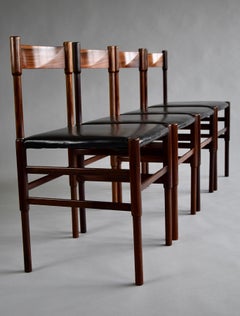 Mid-Century Modern Jatoba Dining Chairs