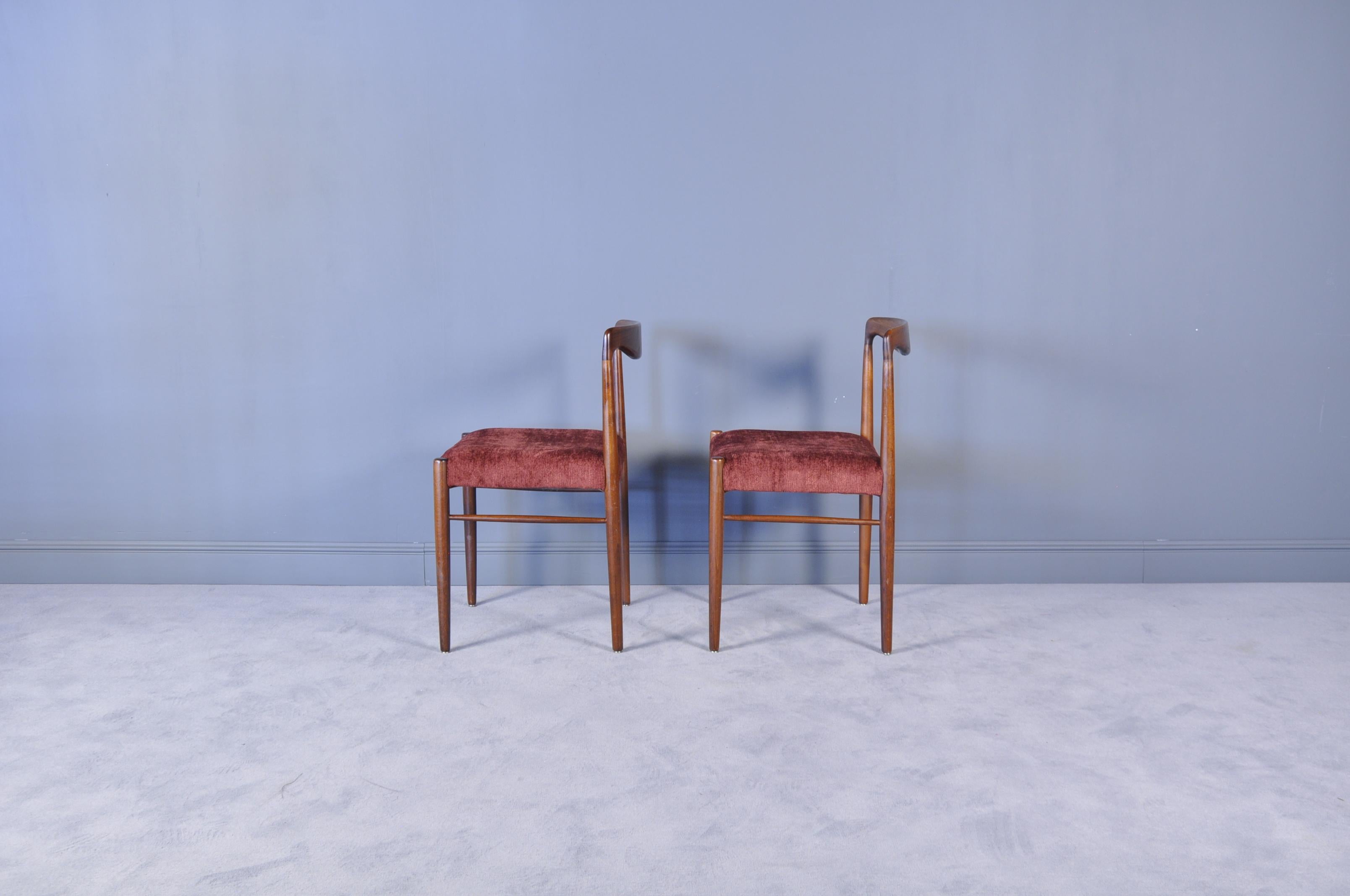 Other Mid-Century Modern Rosewood Dining Chairs from Lübke, 1960s, Set of Eight