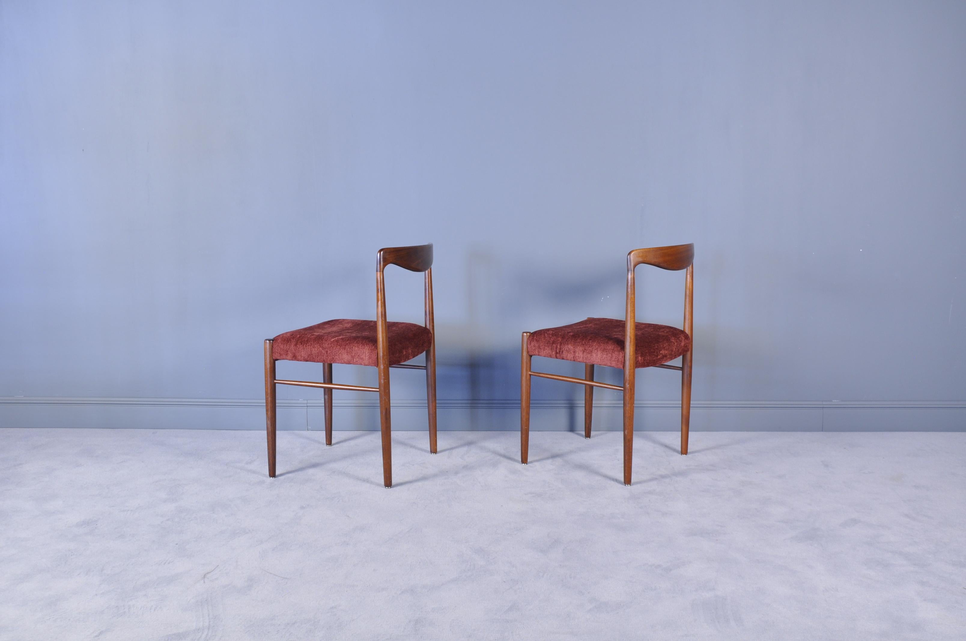 Mid-Century Modern Rosewood Dining Chairs from Lübke, 1960s, Set of Eight In Excellent Condition In Bucharest, RO