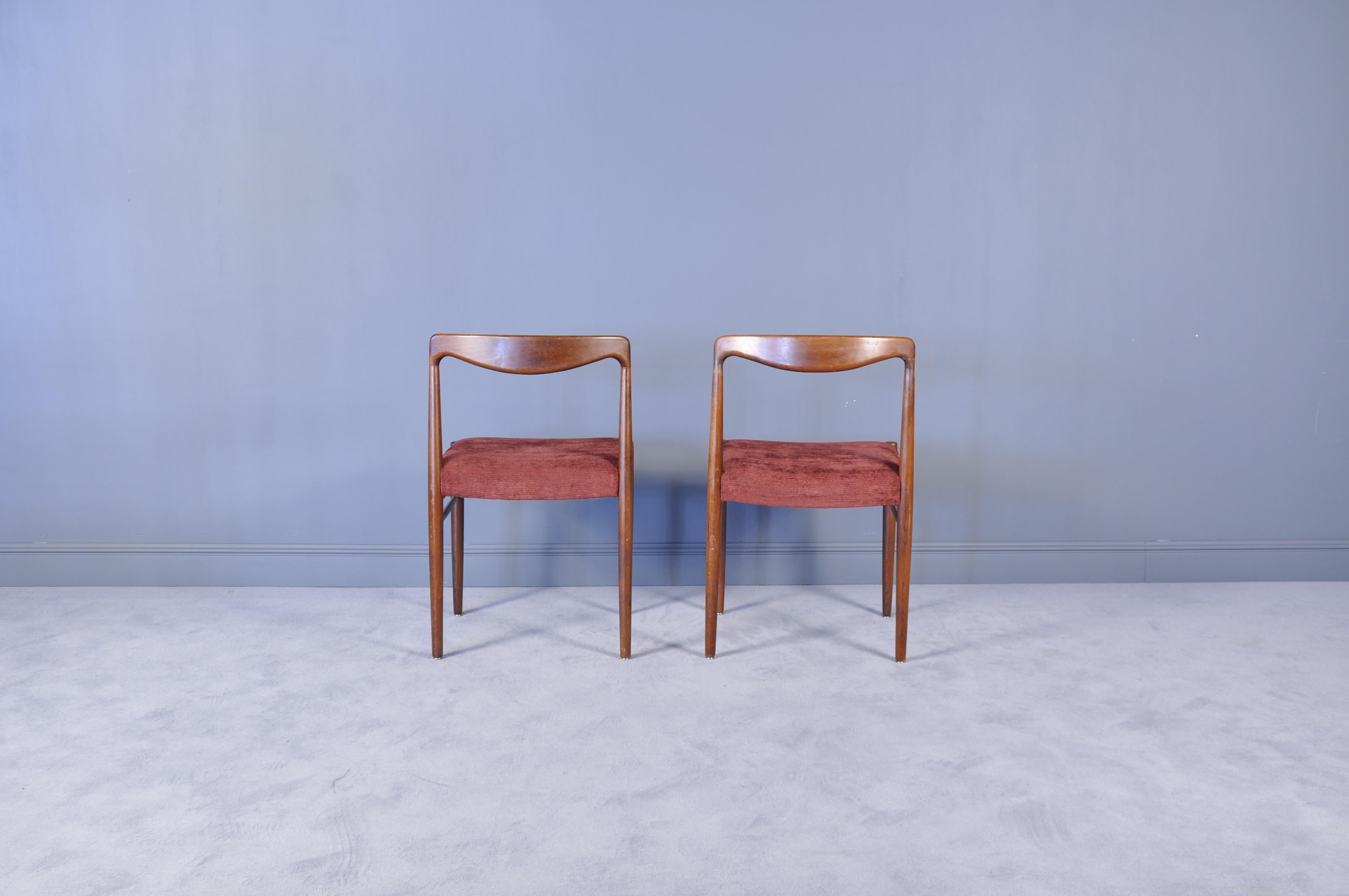 20th Century Mid-Century Modern Rosewood Dining Chairs from Lübke, 1960s, Set of Eight