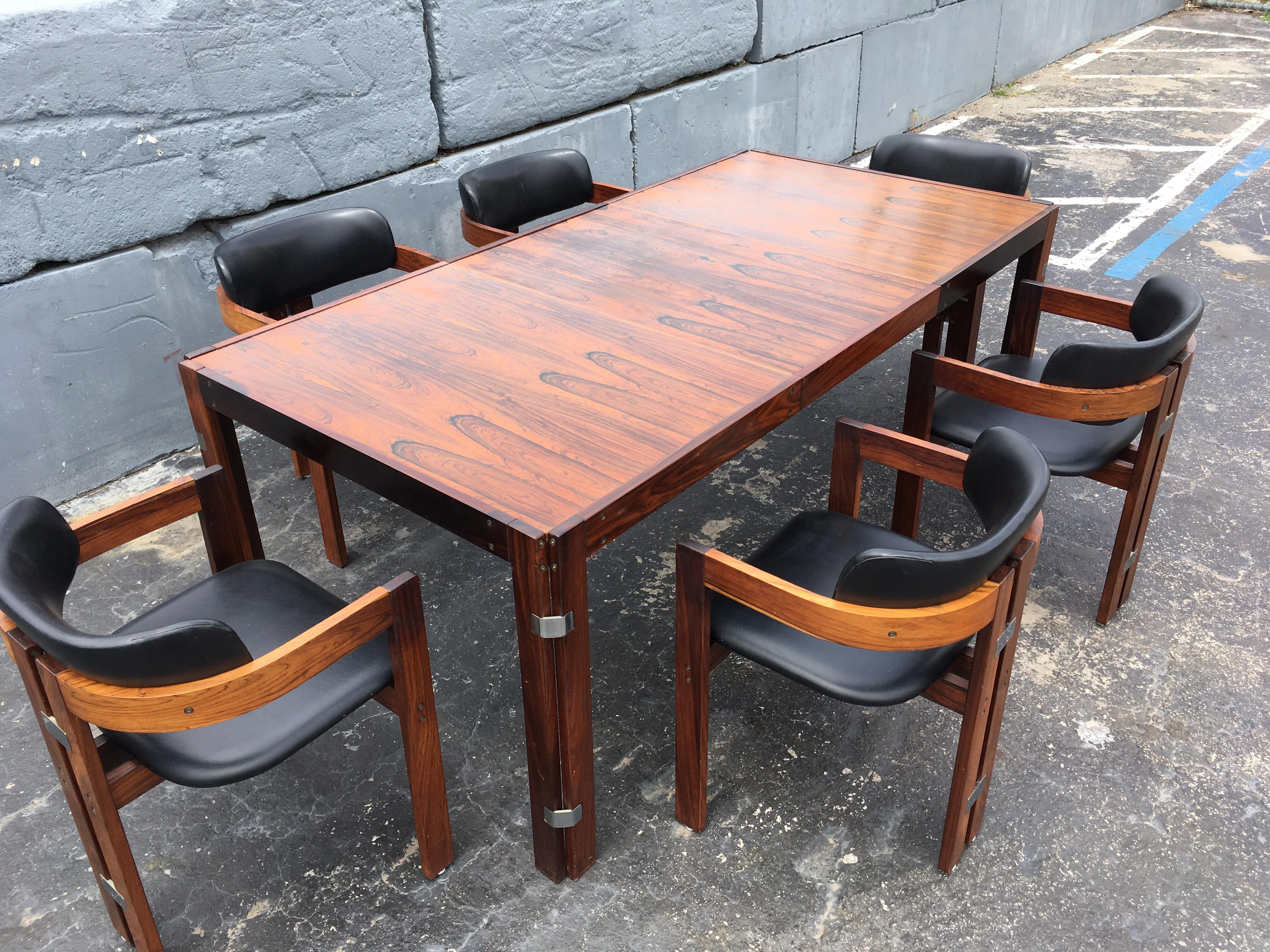 Mid-Century Modern Rosewood Dining Table 7