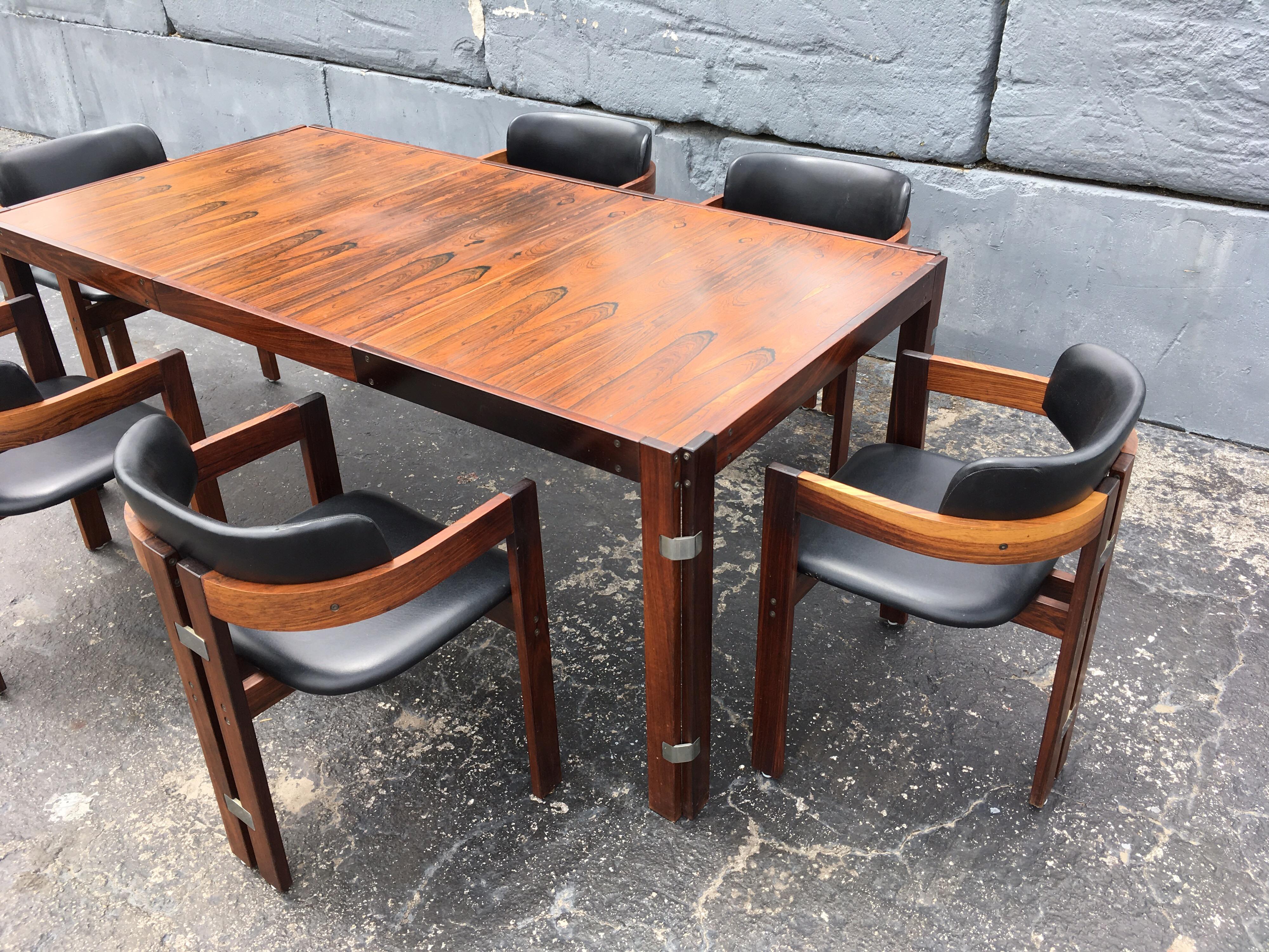 Mid-Century Modern Rosewood Dining Table 13