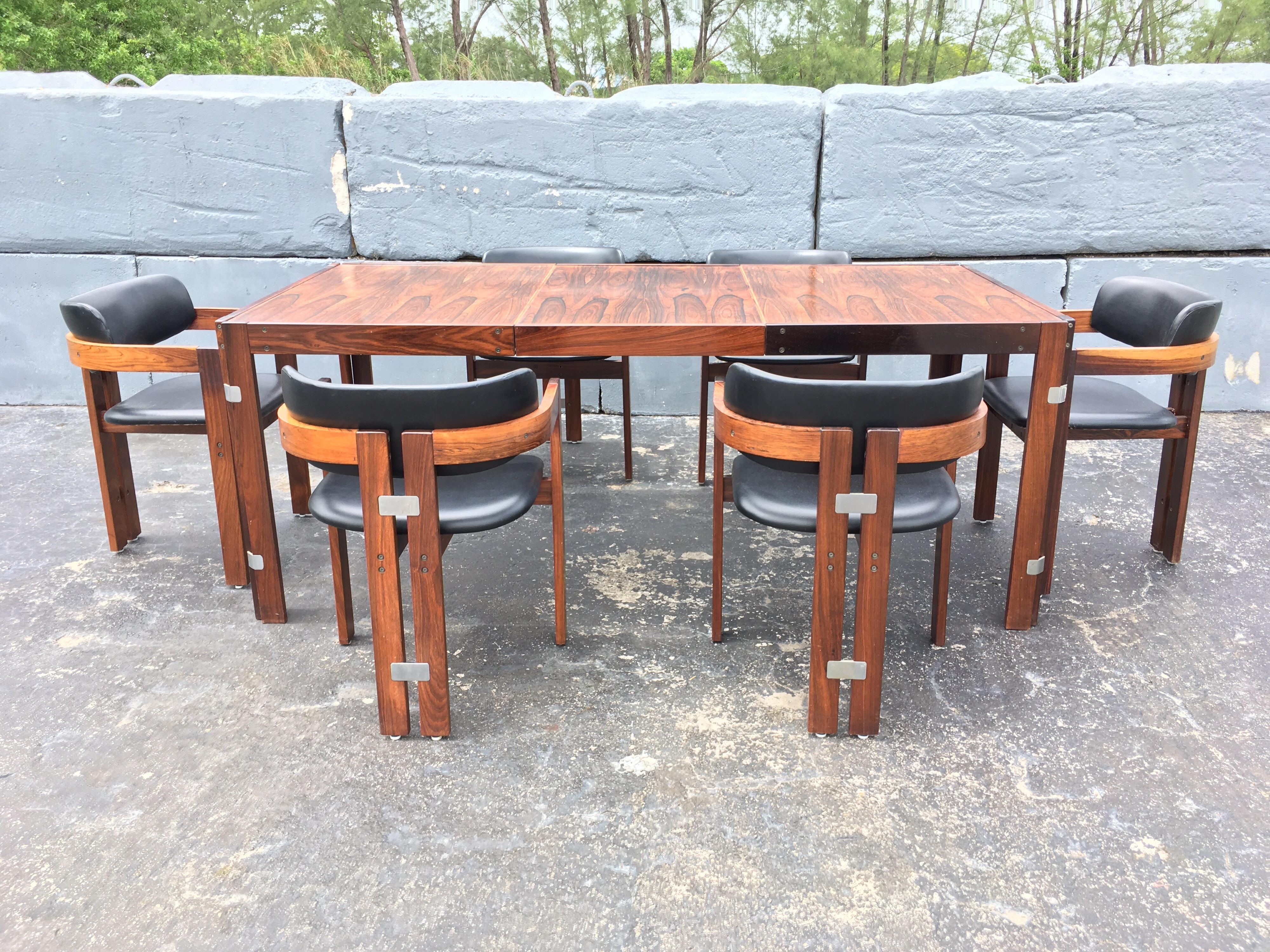 Mid-Century Modern Rosewood Dining Table 14