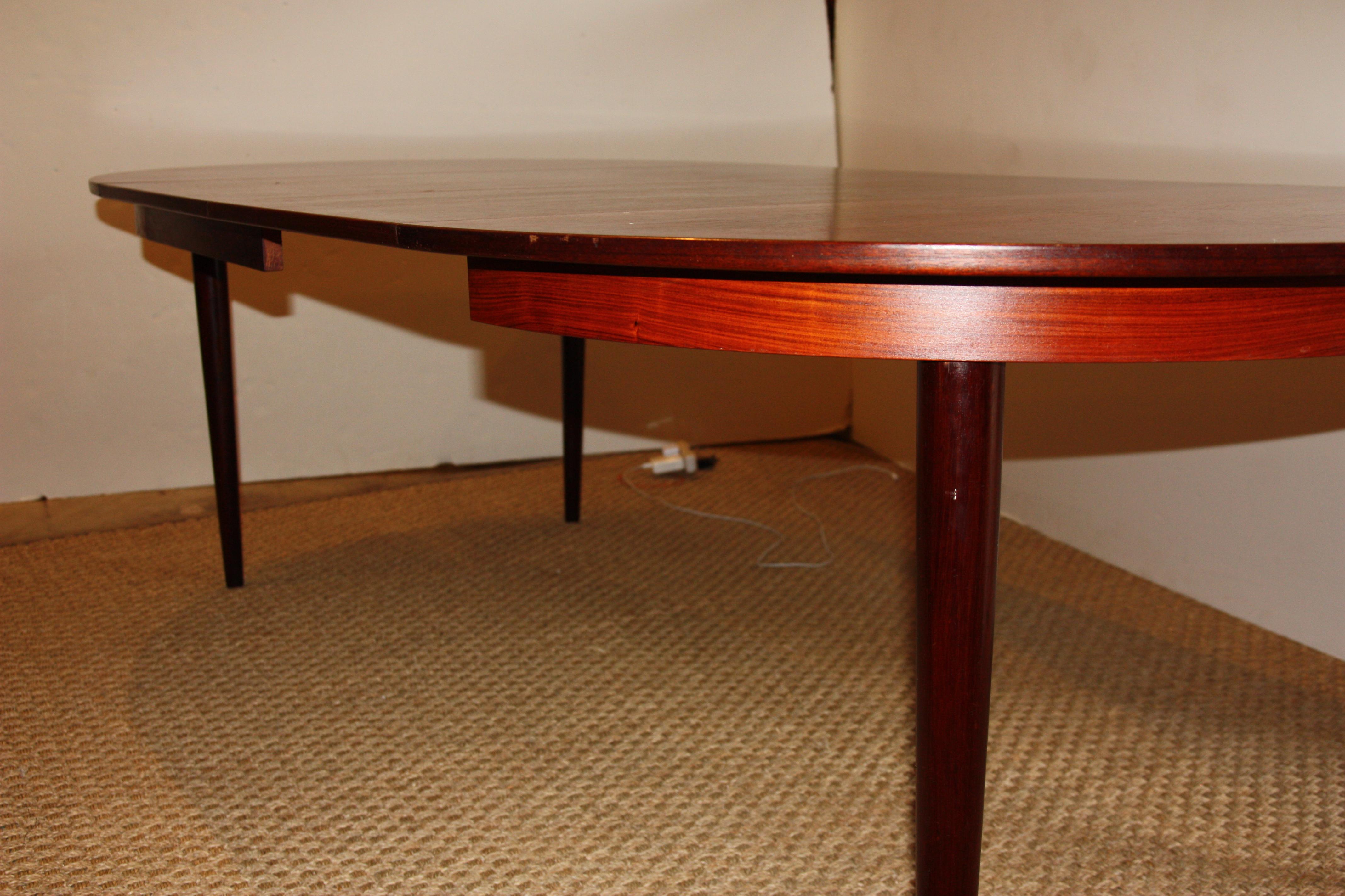 mid century rosewood dining table