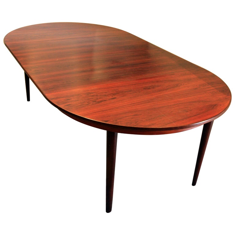 MidCentury Modern Rosewood Dining Table For Sale at 1stDibs rosewood table, mid century