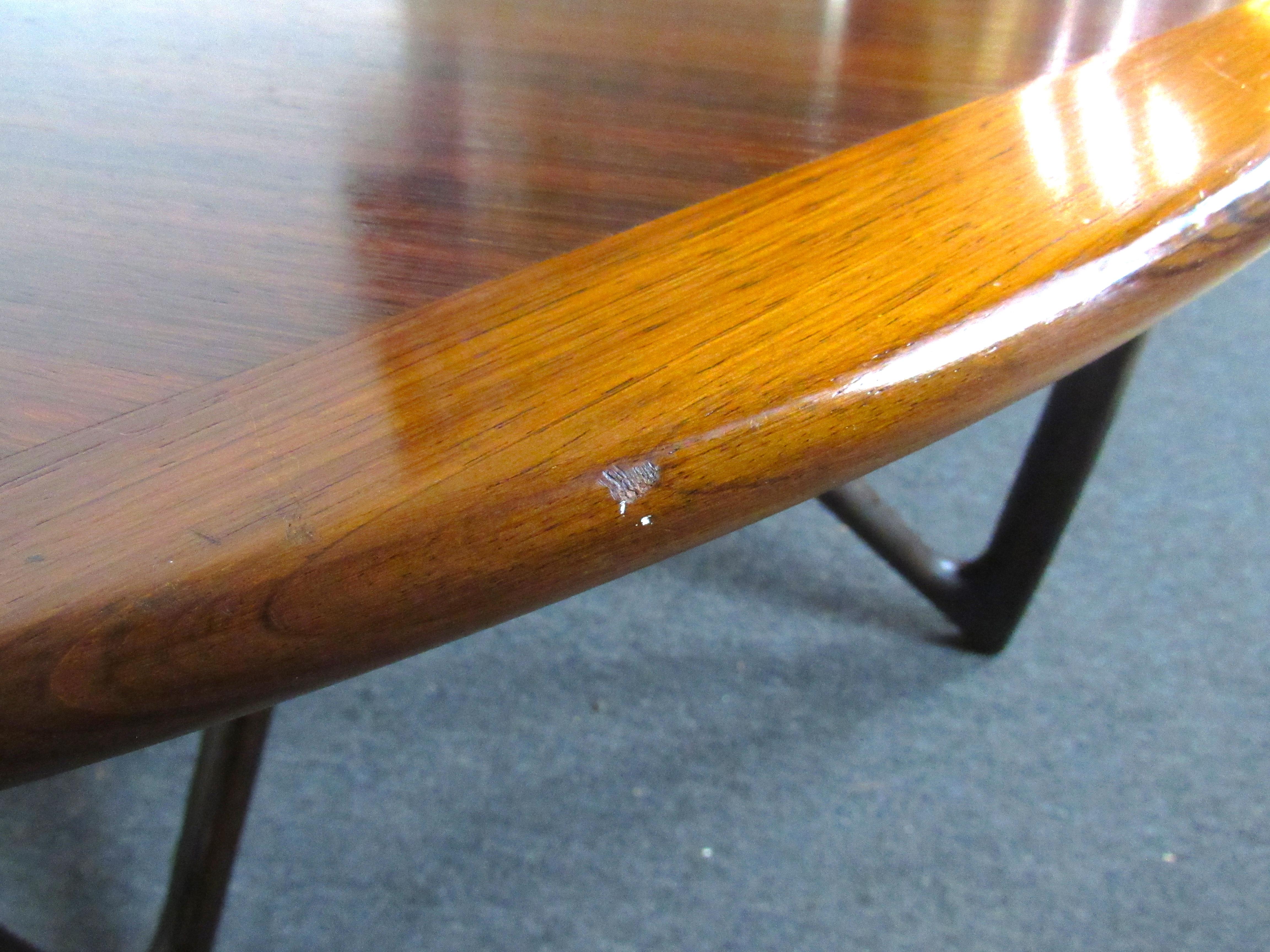 Mid-Century Modern Rosewood Drop Leaf Dining Table by Kurt Østervig 3