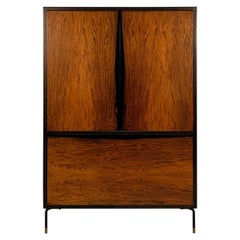 Vintage Mid-Century Modern Rosewood Dry Bar Cabinet