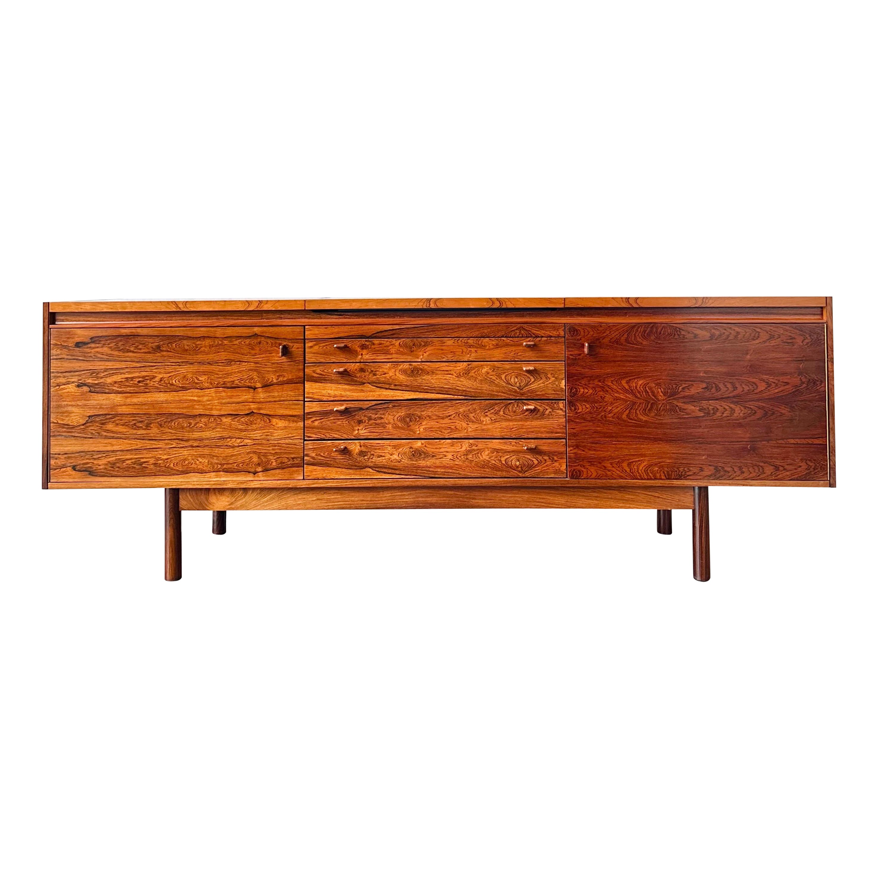 Mid Century Modern Rosewood English Credenza By Robert Heritage Circa 1965