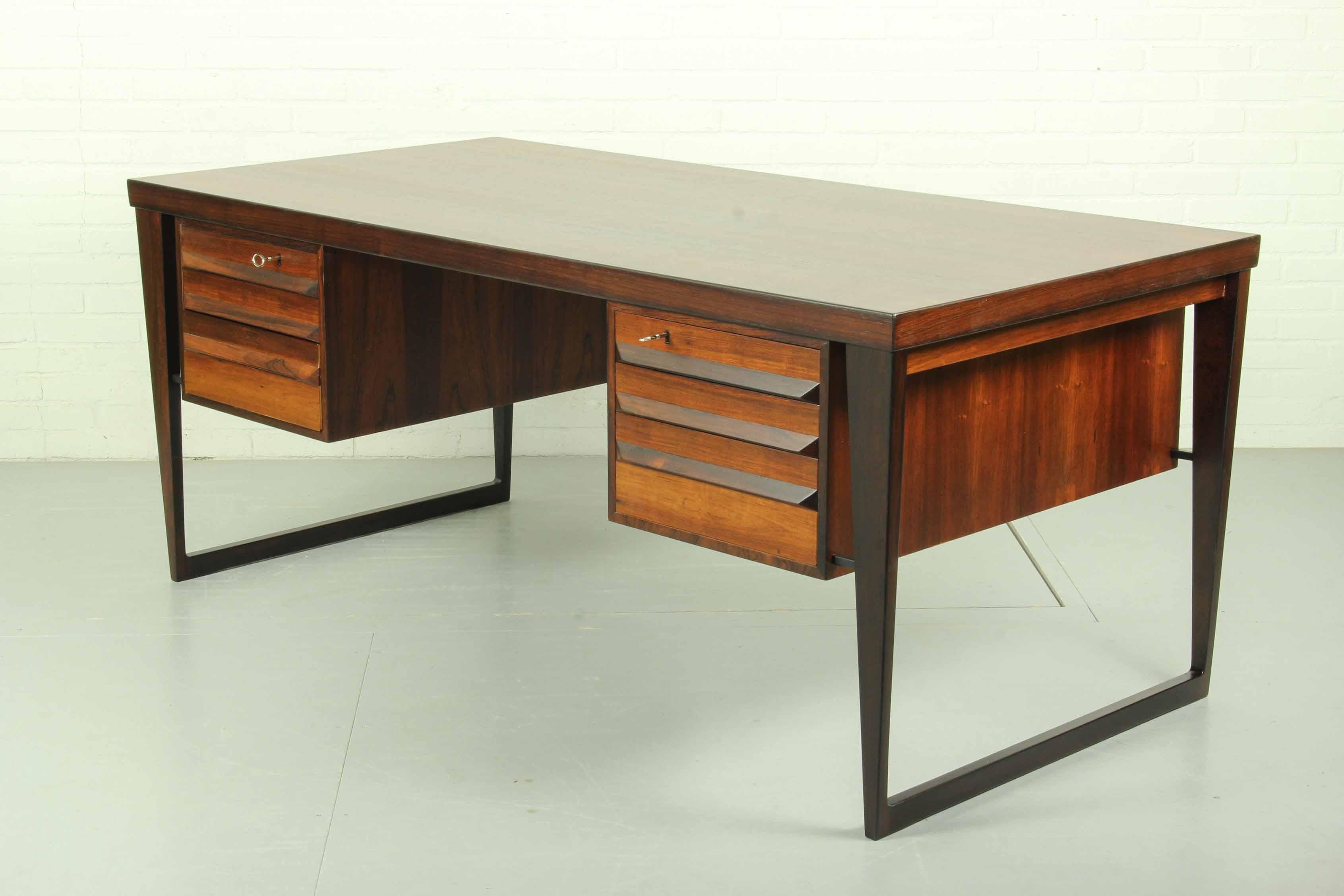Mid-Century Modern Rosewood Executive Desk by Kai Kristiansen 5