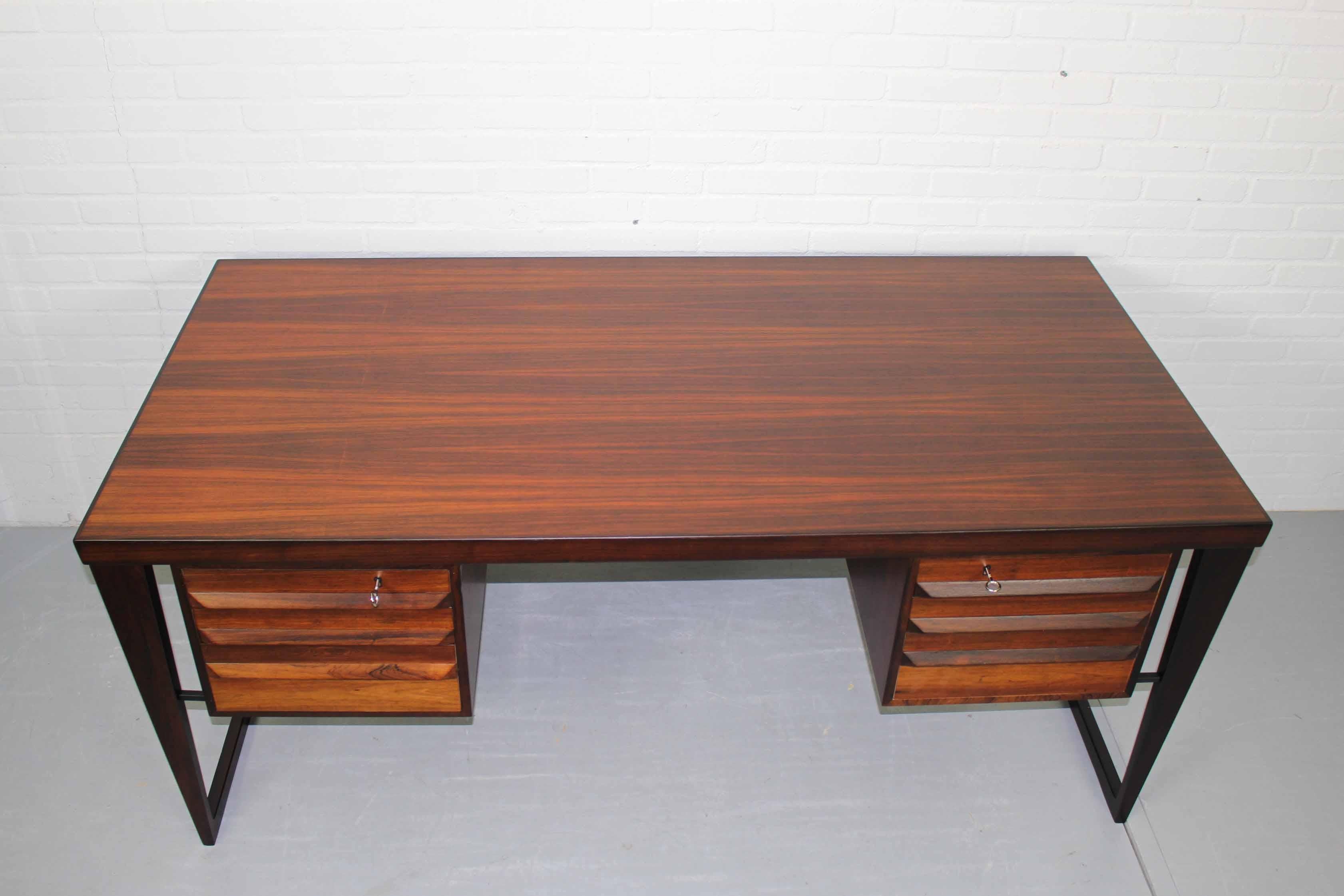 Mid-Century Modern Rosewood Executive Desk by Kai Kristiansen 15