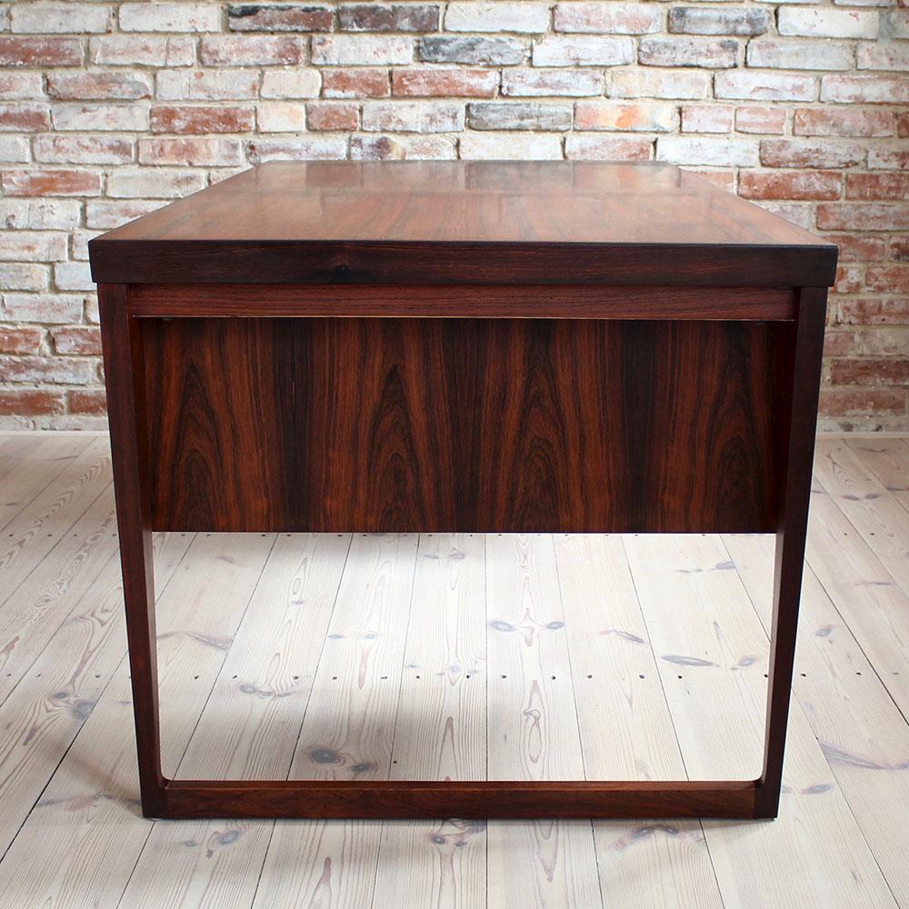 Mid-Century Modern Rosewood Executive Desk by Kai Kristiansen, Model 70, 1950s In Good Condition In Wrocław, Poland