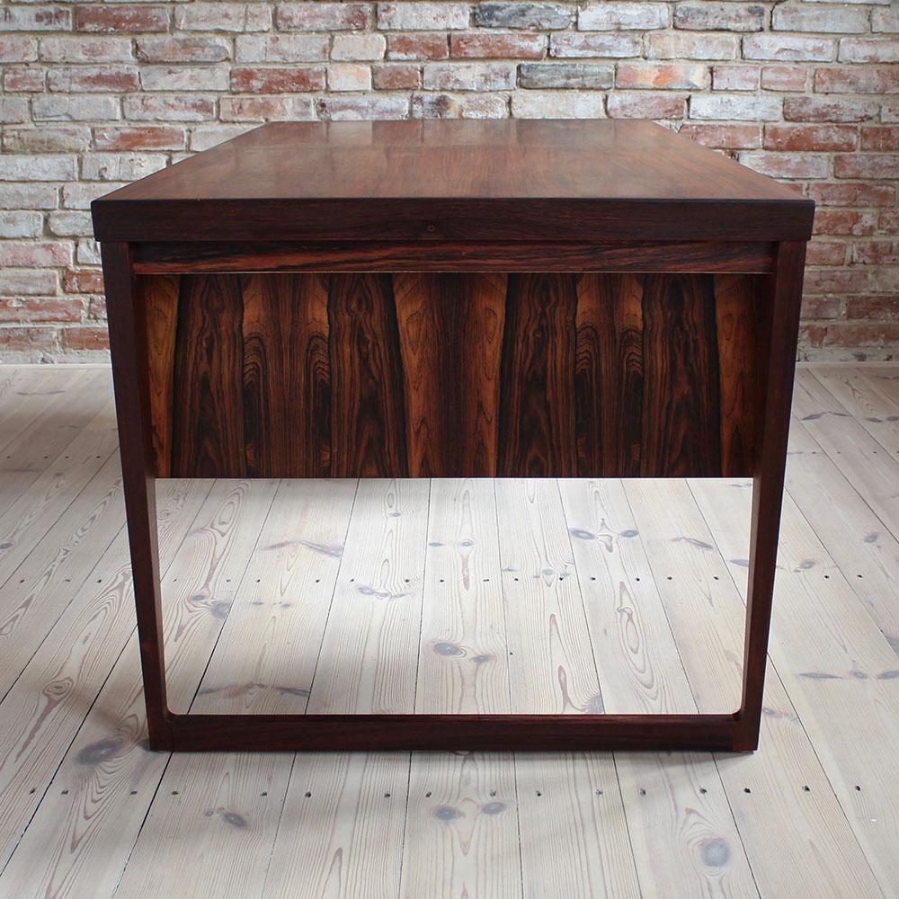 20th Century Mid-Century Modern Rosewood Executive Desk by Kai Kristiansen, Model 70, 1950s