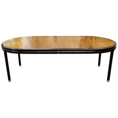 Mid-Century Modern Rosewood Expandable Dining Dinette Table Dunbar Baker Style