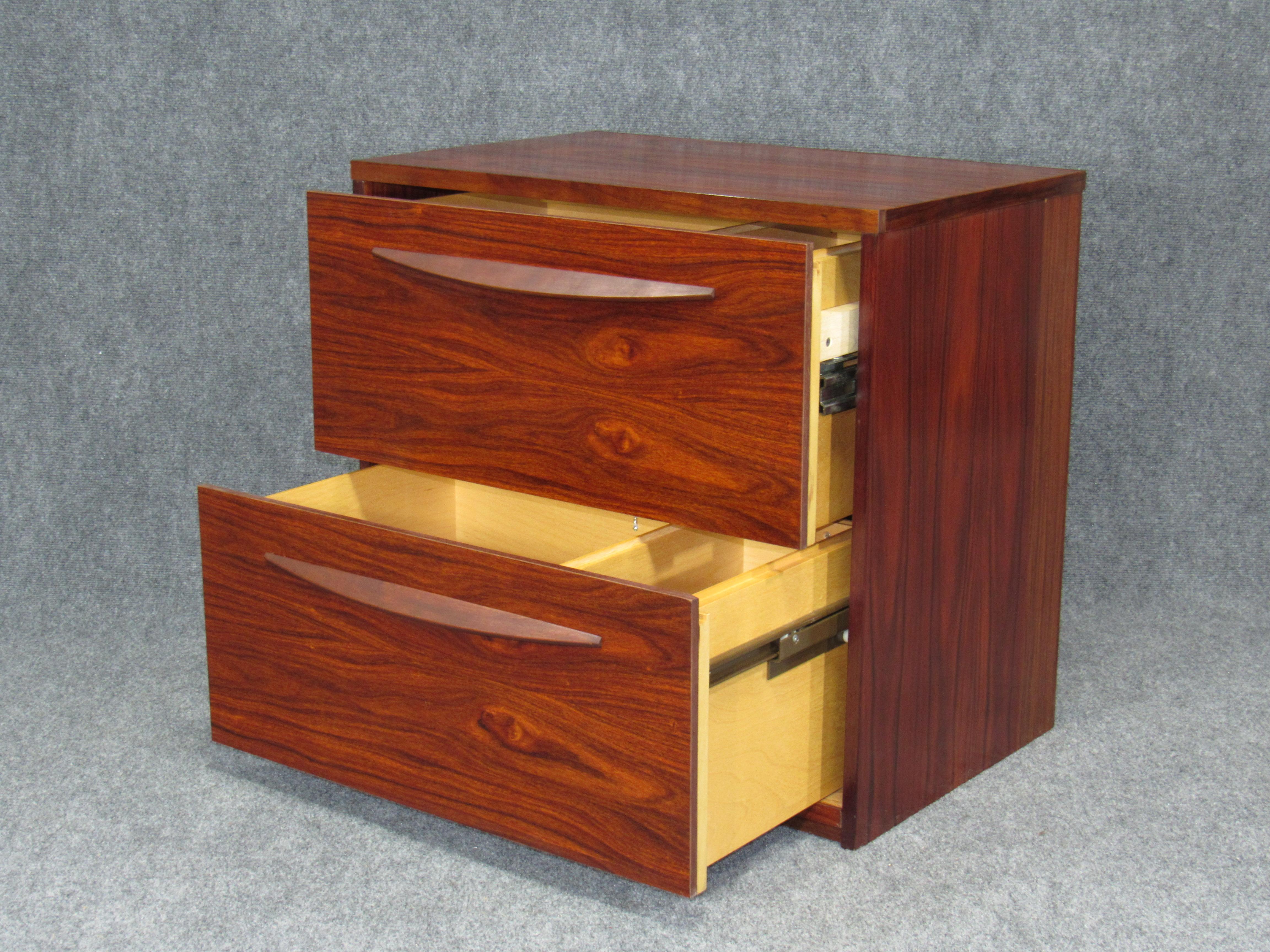 Mid-Century Modern Rosewood File Cabinet 2