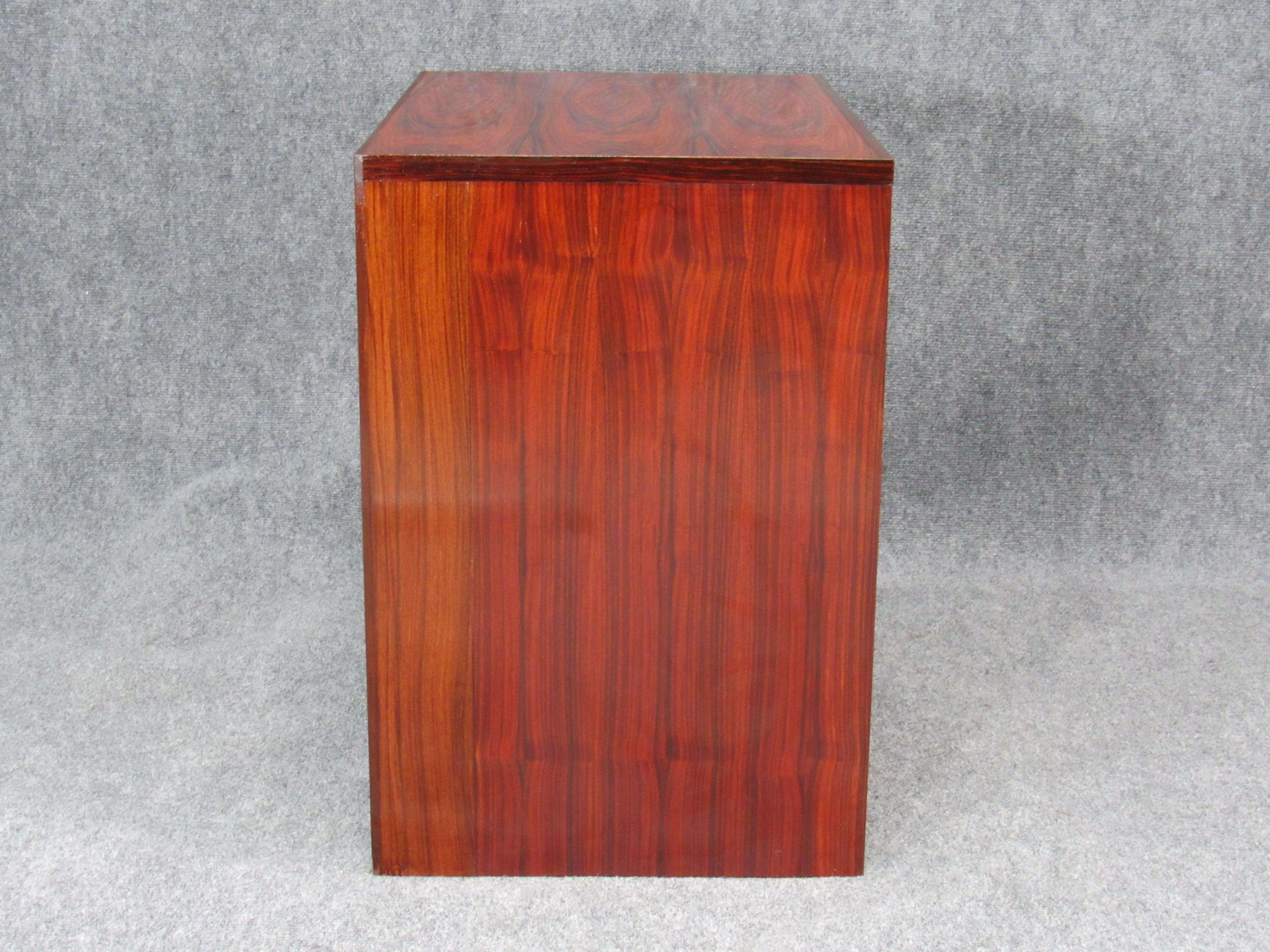 American Mid-Century Modern Rosewood File Cabinet