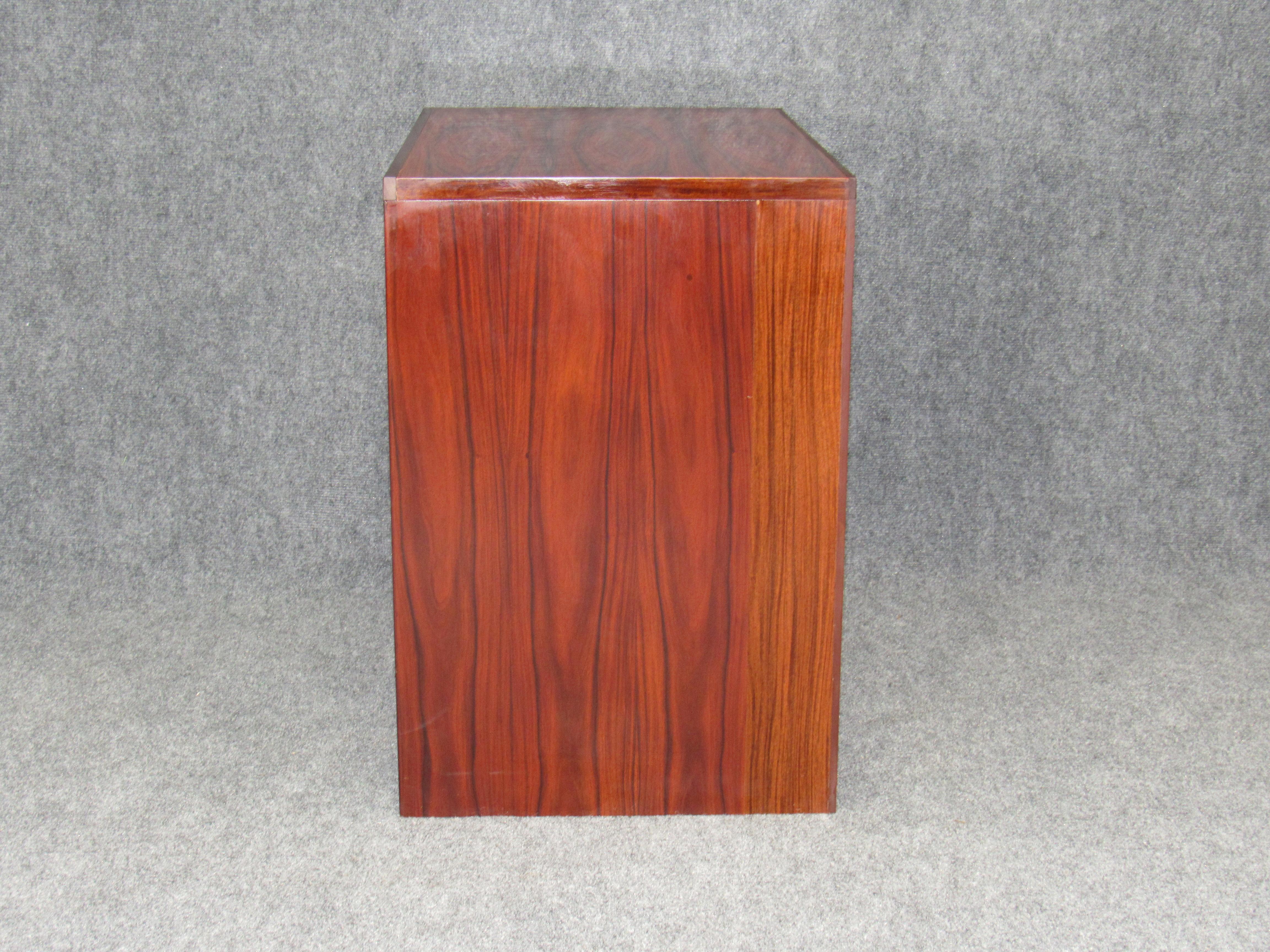 Late 20th Century Mid-Century Modern Rosewood File Cabinet