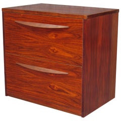 Cabinet d'archivage en bois de rose moderne du milieu du siècle dernier