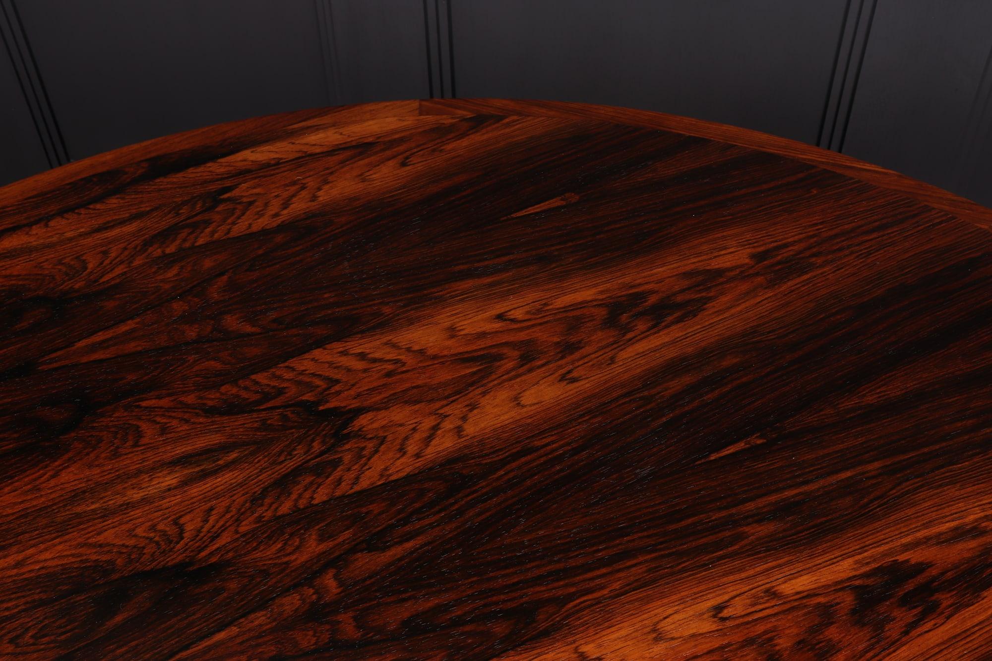 Mid century Modern Rosewood Flip Flap Lotus Dining Table by Dyrlund 4