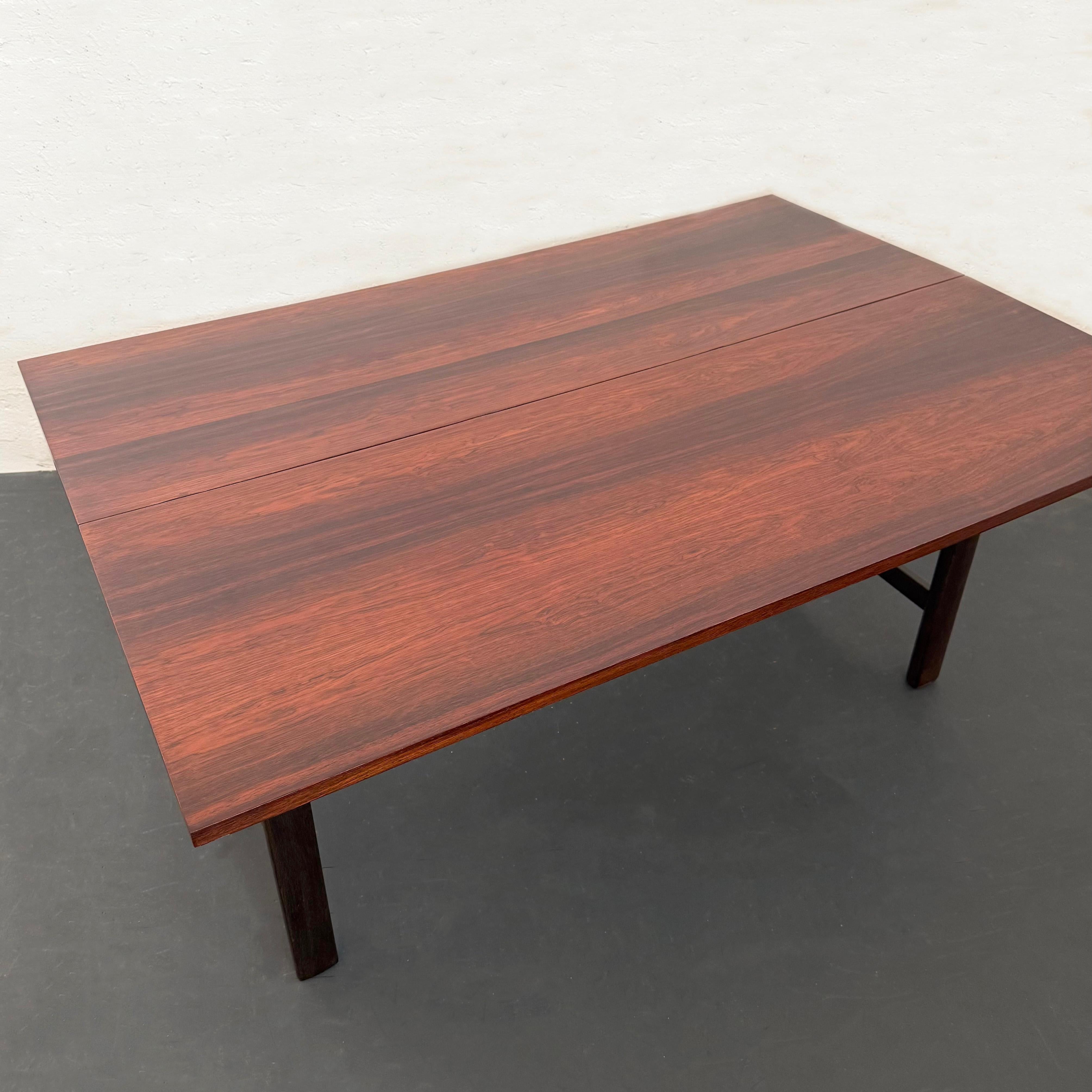 Console de table de salle à manger à rabat en bois de rose, moderne du milieu du siècle dernier, par Harvey Probber en vente 3