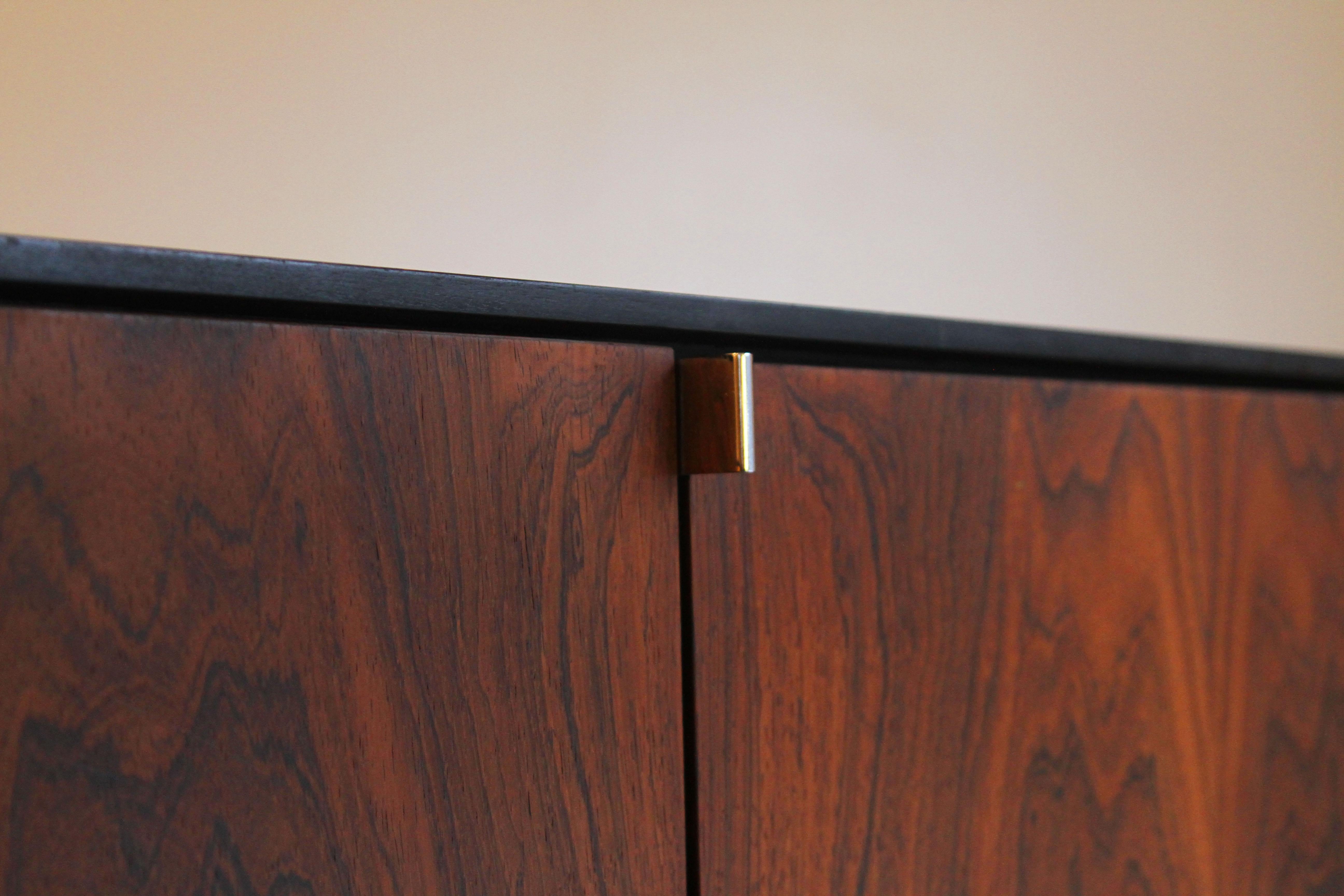 Mid-Century Modern Rosewood Florence Knoll Credenza In Good Condition In St. Louis, MO