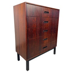 Cómoda Highboy de palisandro moderna de mediados de siglo de Punch Design Inc.