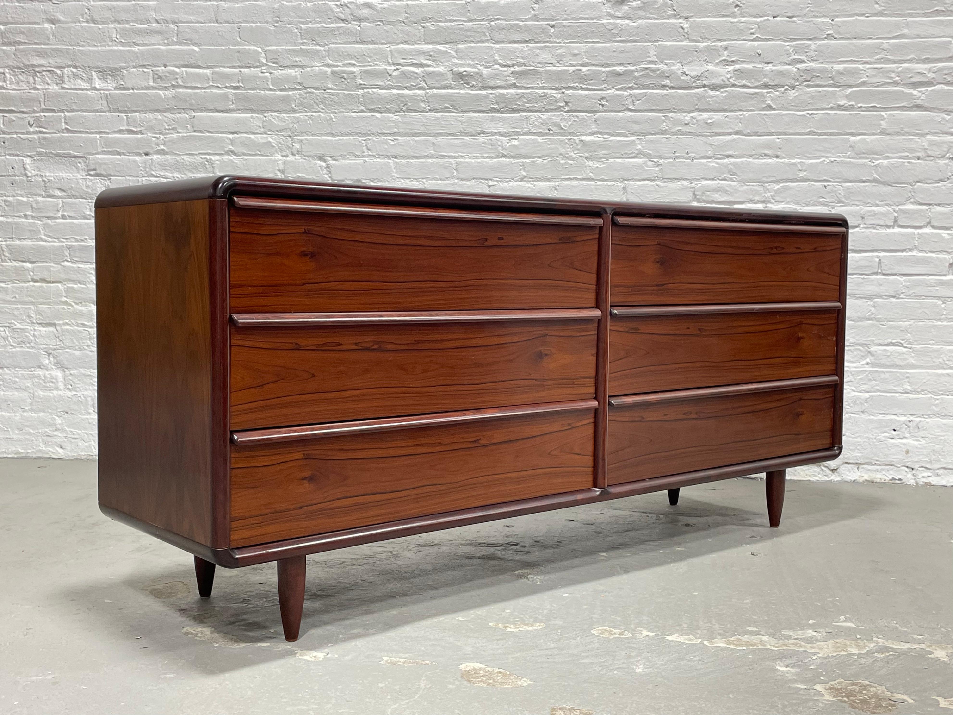 Mid-20th Century Mid-Century Modern Rosewood Long Double Dresser, Made in Denmark, C. 1960s