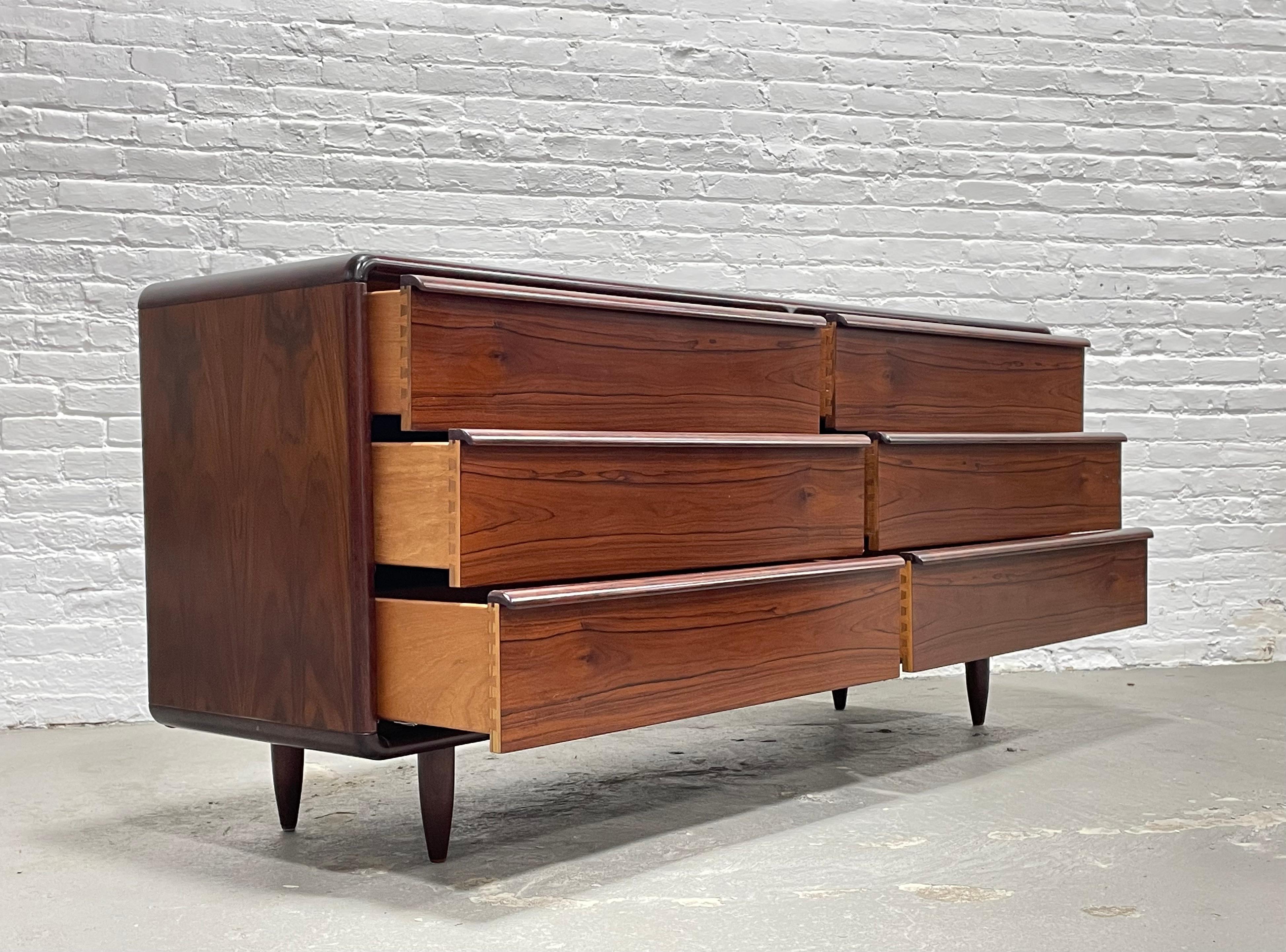 Mid-Century Modern Rosewood Long Double Dresser, Made in Denmark, C. 1960s 1