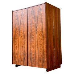 Mid Century Modern Rosewood Magic Box Hidden Secretary Desk