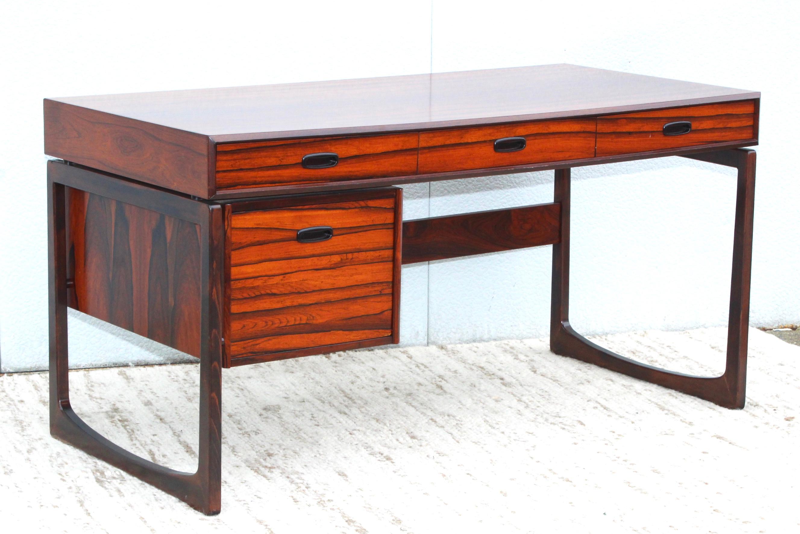 Mid-Century Modern Rosewood Norwegian Desk 11