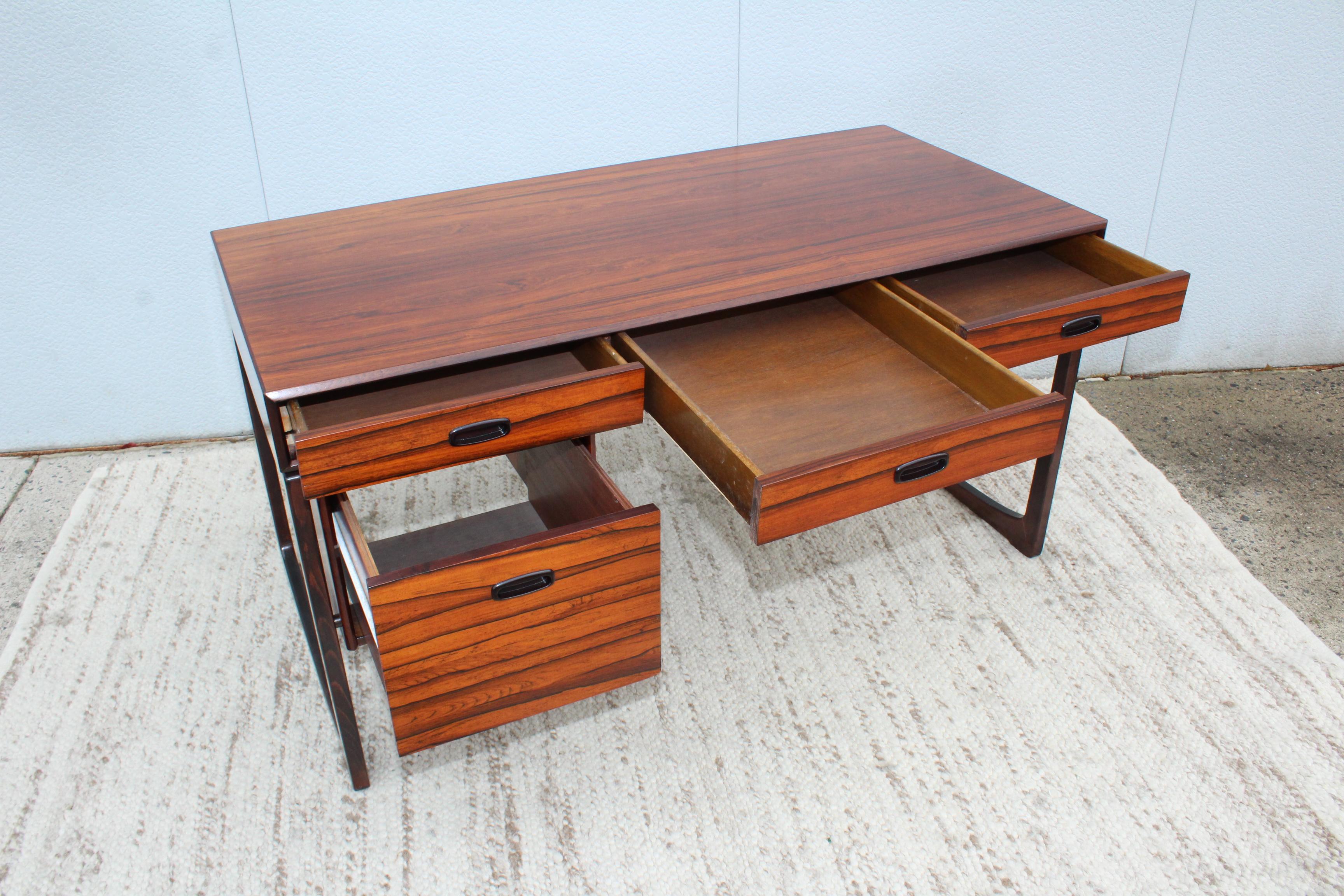 Mid-Century Modern Rosewood Norwegian Desk 12