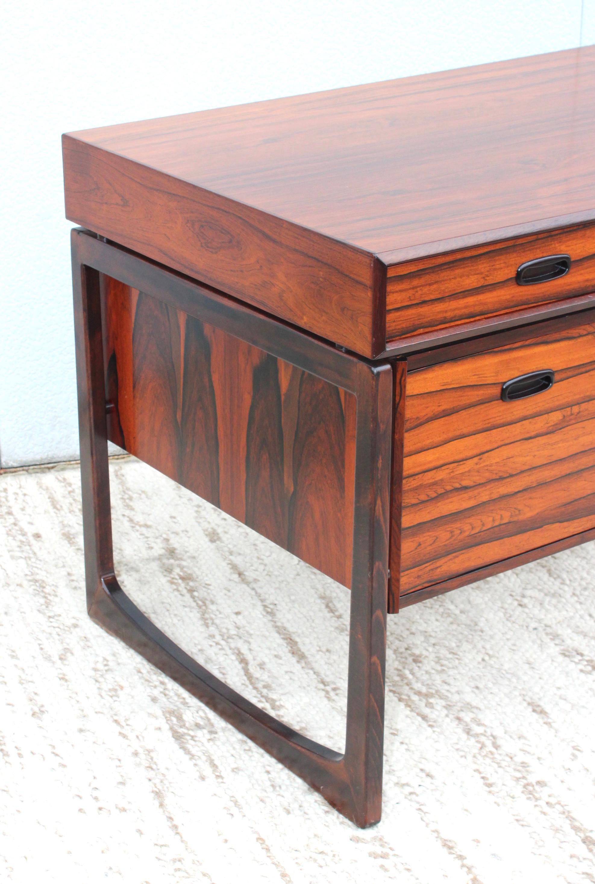 Swedish Mid-Century Modern Rosewood Norwegian Desk